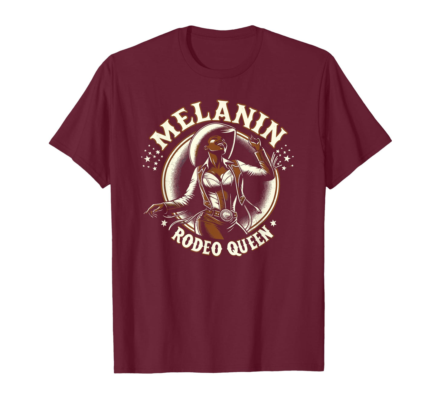 Melanin Rodeo Queen, Country African American Cowgirl T-Shirt