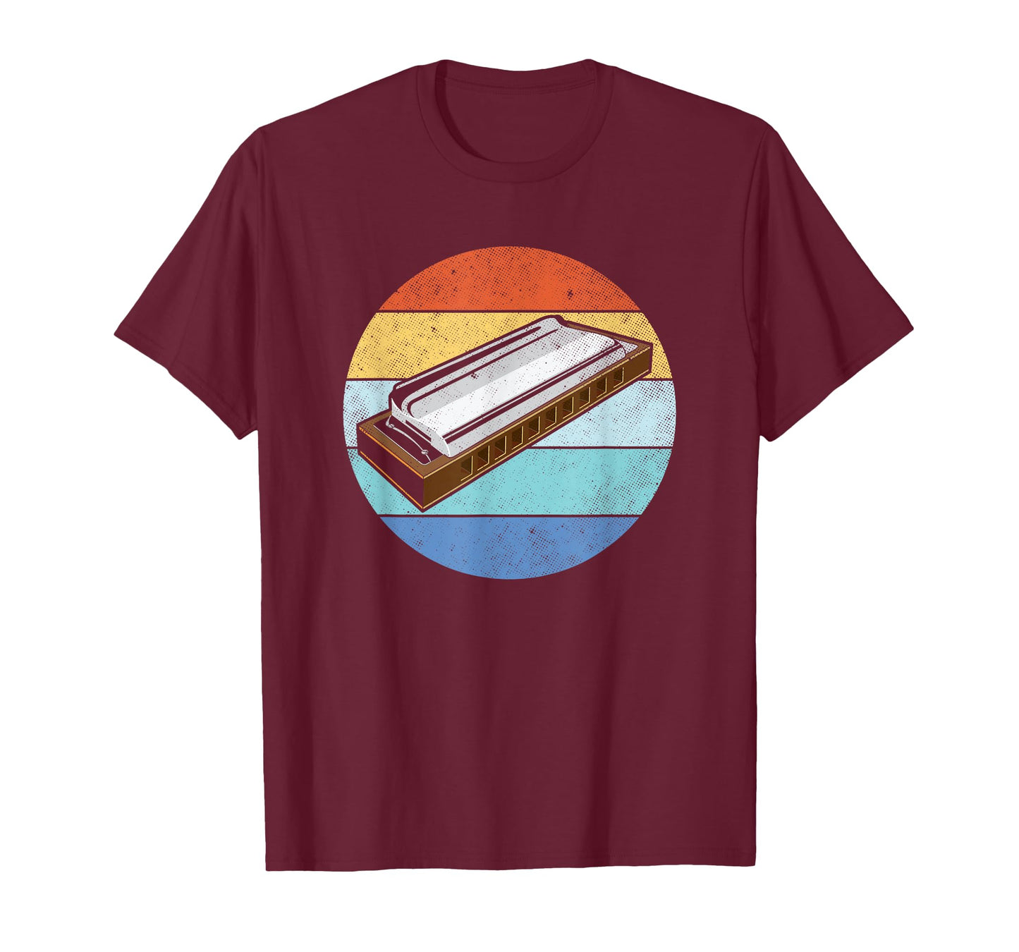 Harmonica Vintage Retro Harmonica Player Gift T-Shirt