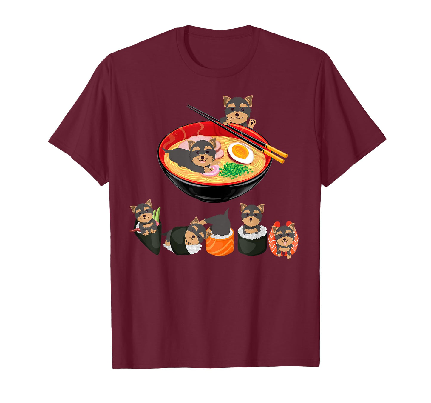 Ramen Yorkie Noodle Cute Yorkie Lover Gifts For Women Men T-Shirt