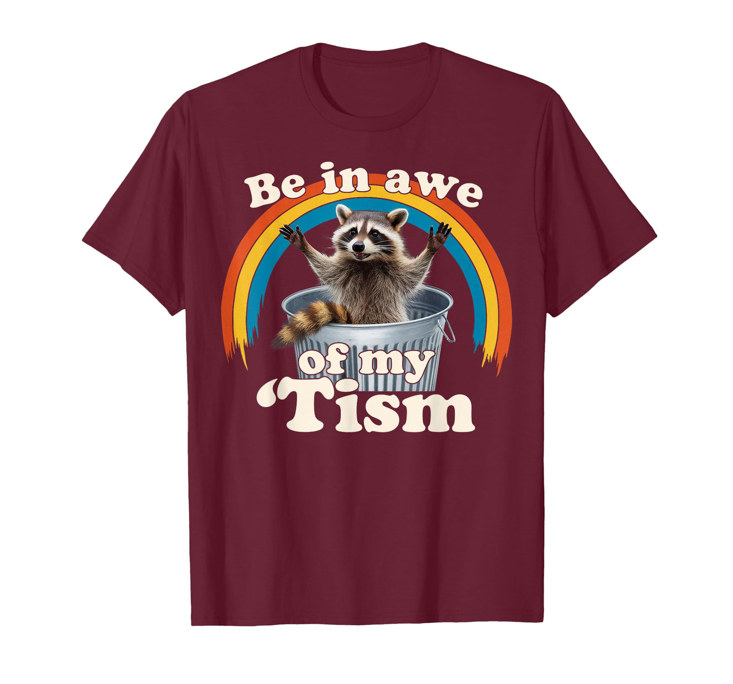 Raccoon Autism Meme Autistic Racoon Gifts For Men Women Kid T-Shirt
