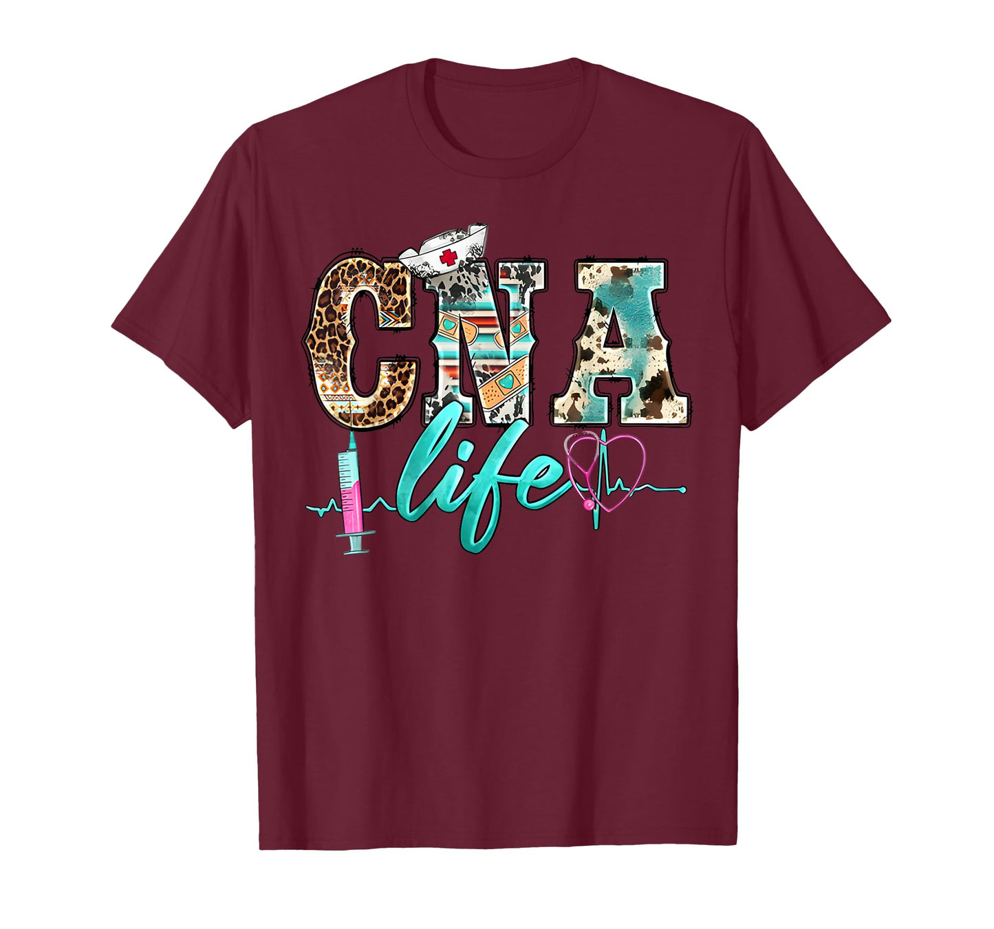 CNA Life Certified Nursing Assistant Medical Worker Hospital T-Shirt