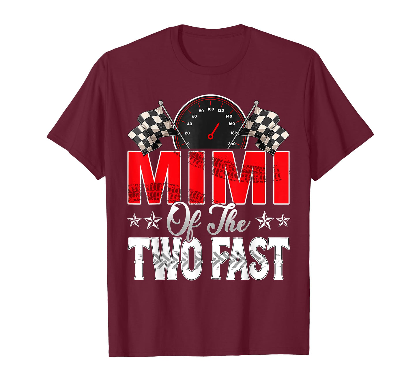Mimi Of The Two Fast Second Birthday Racing Car Family T-Shirt