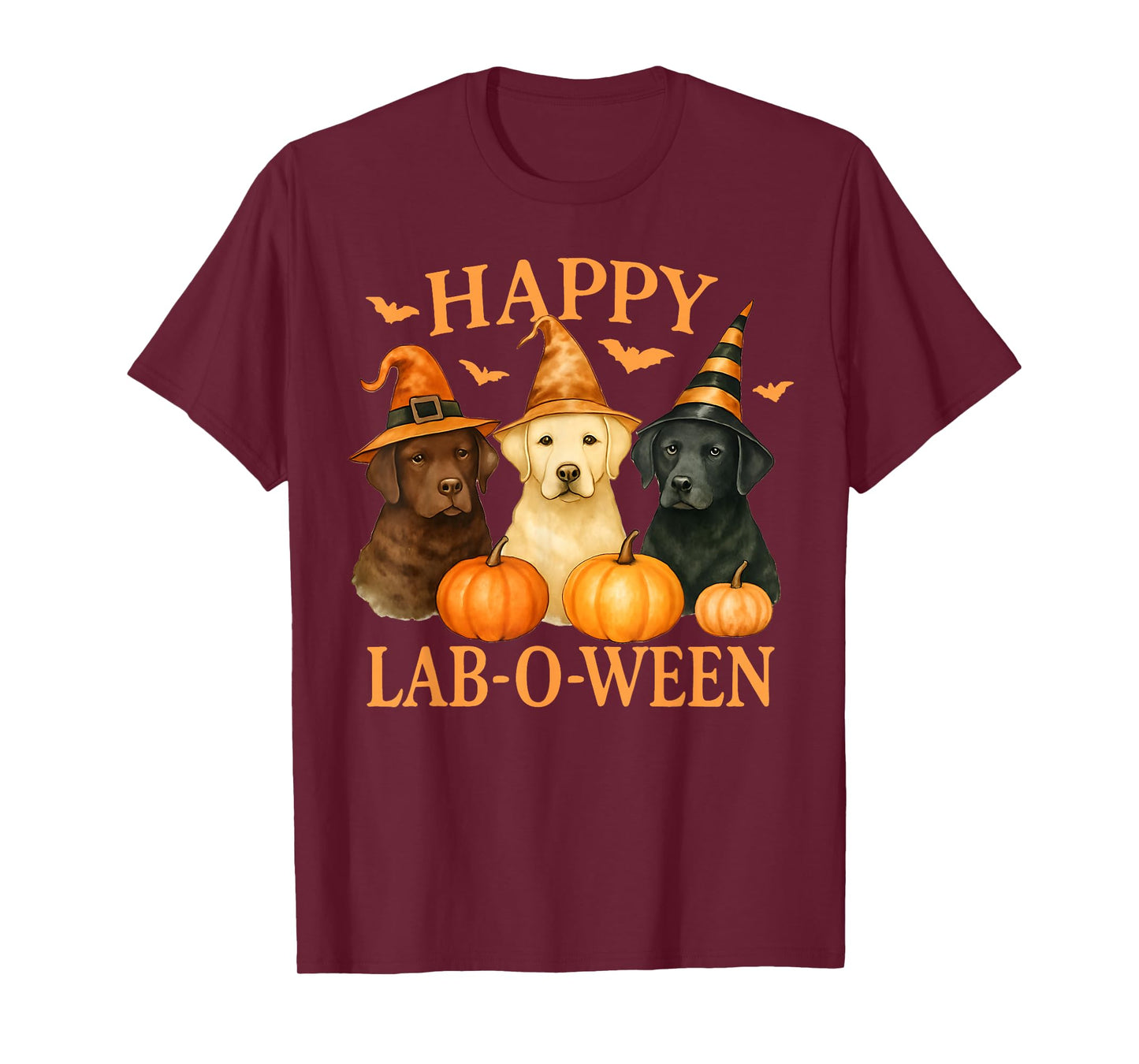 Happy Lab-O-Ween Labrador Halloween Dog Lover Design T-Shirt