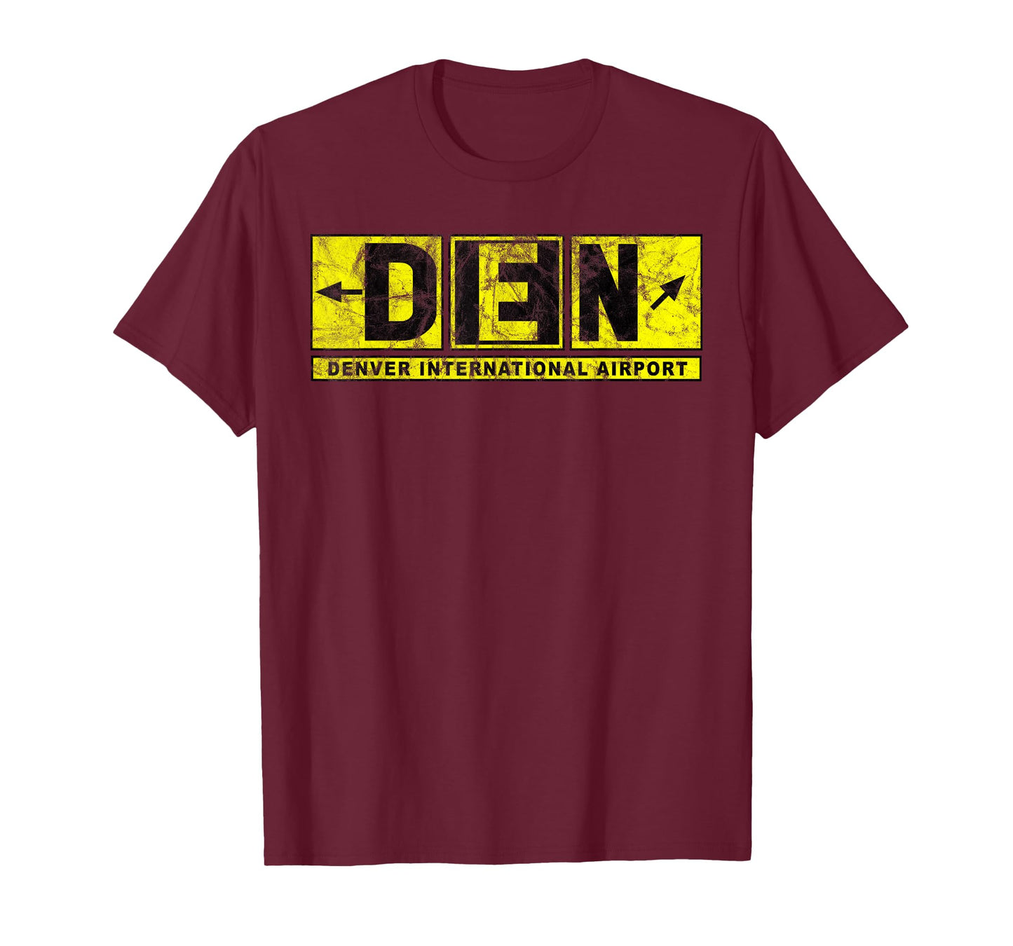 DEN Denver International Airport Taxiway Sign Pilot Vintage T-Shirt