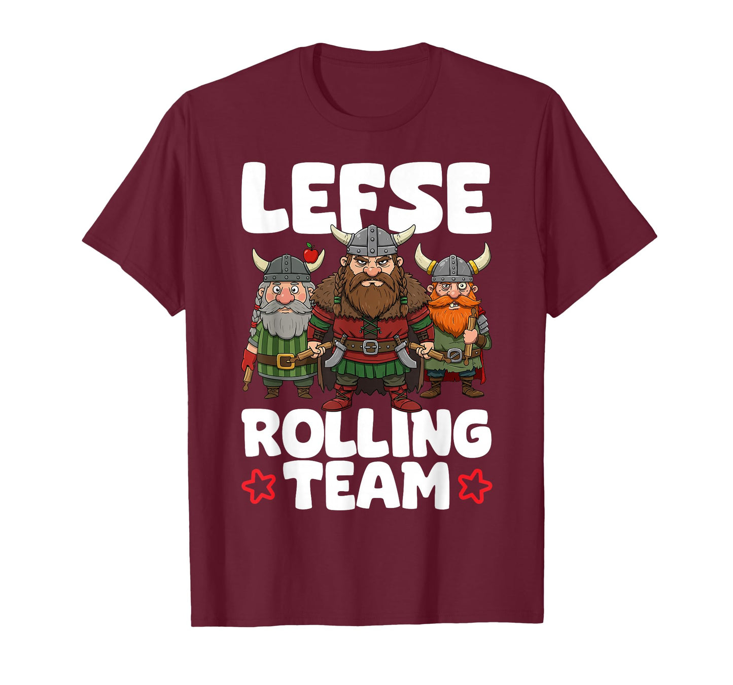 Norwegian Lefse Rolling Team Funny Norway Food T-Shirt