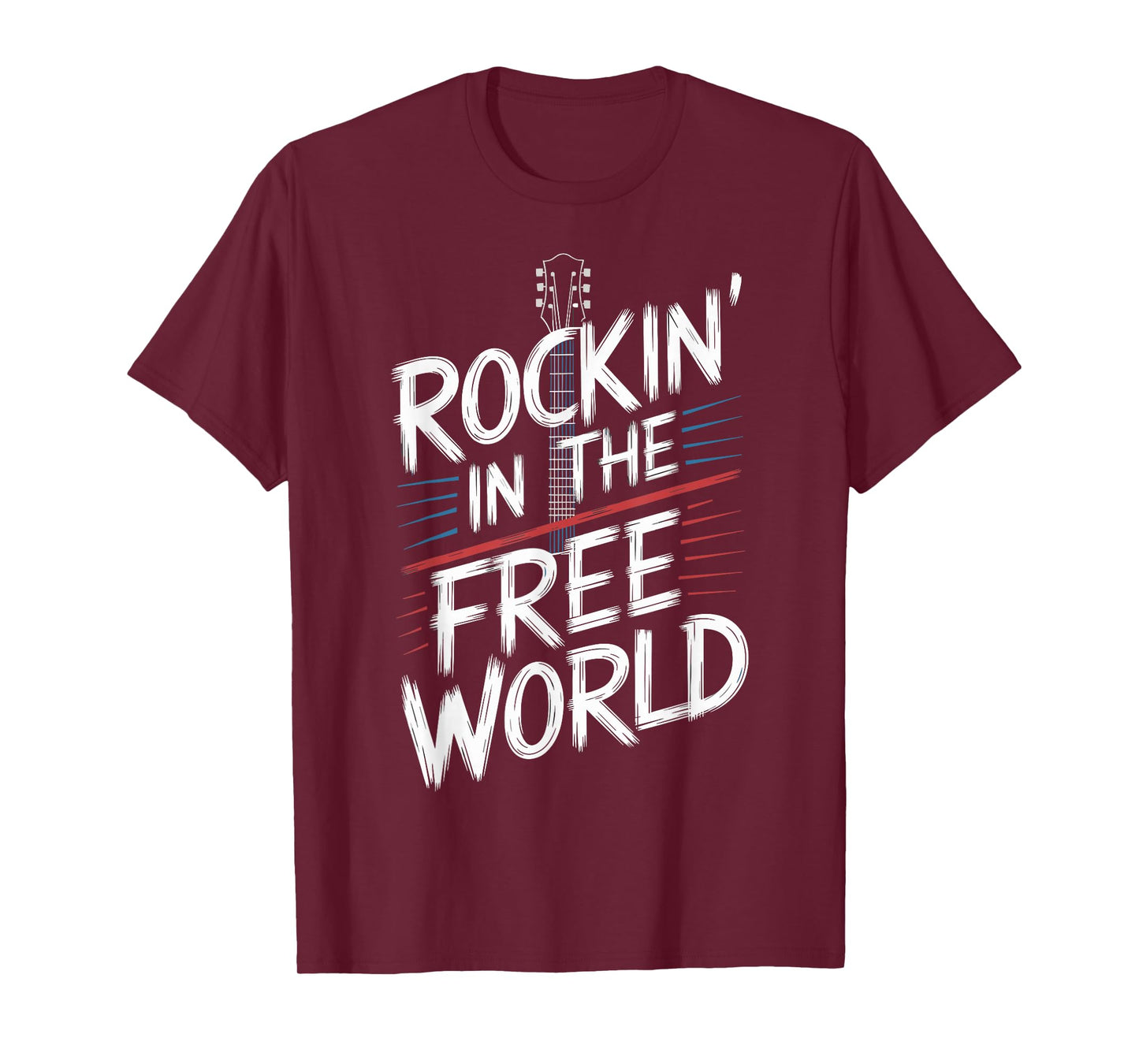 Rockin in the Free World Music Lover Design Concept T-Shirt