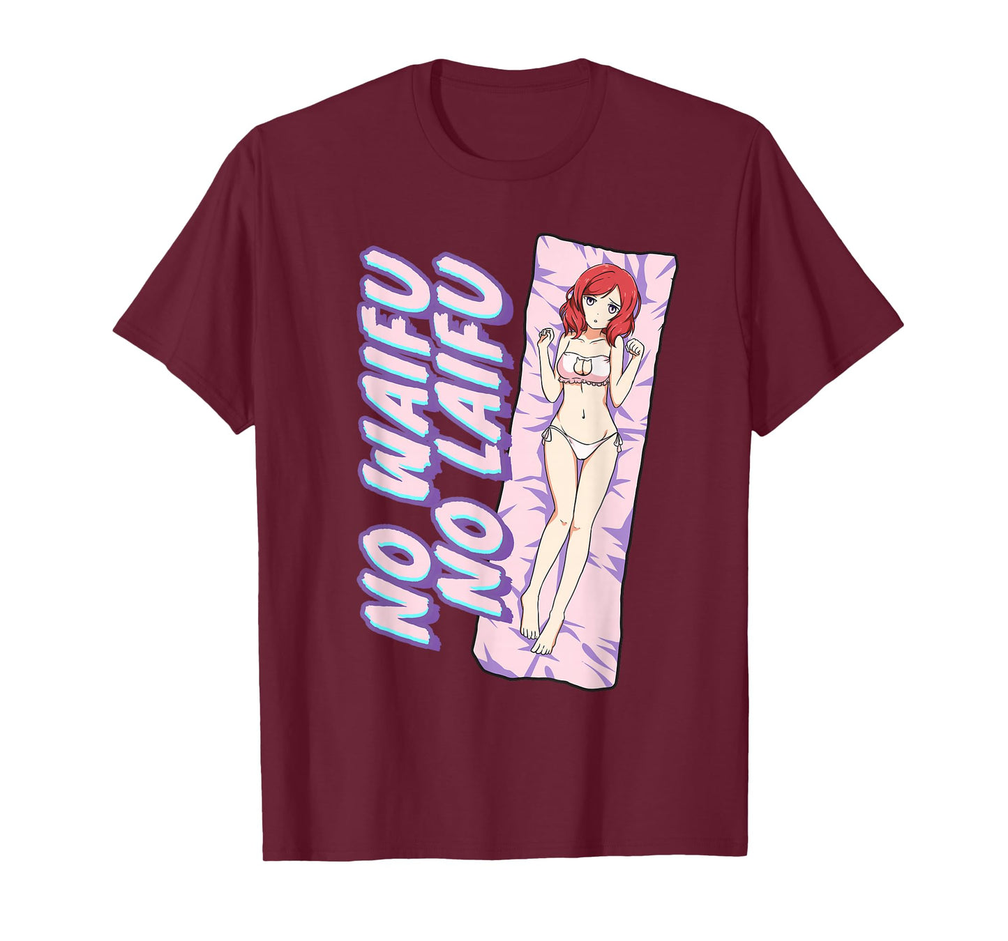 No Waifu No Laifu Anime Japanese Aesthetic Otaku T-Shirt