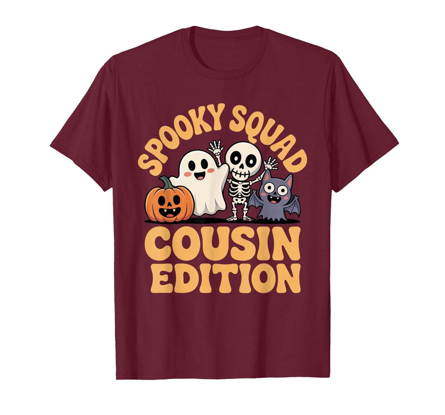 Spooky Squad Cousin Crew Cute Halloween Matching Outfit Kids T-Shirt