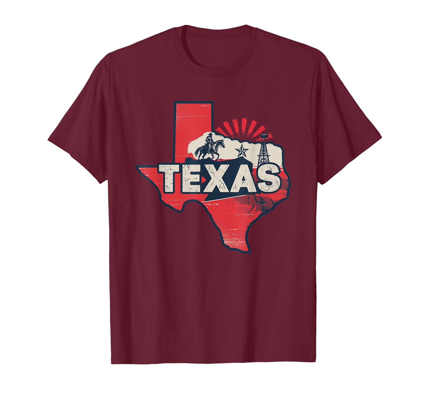 Texas State of Texas Retro Texas T-Shirt