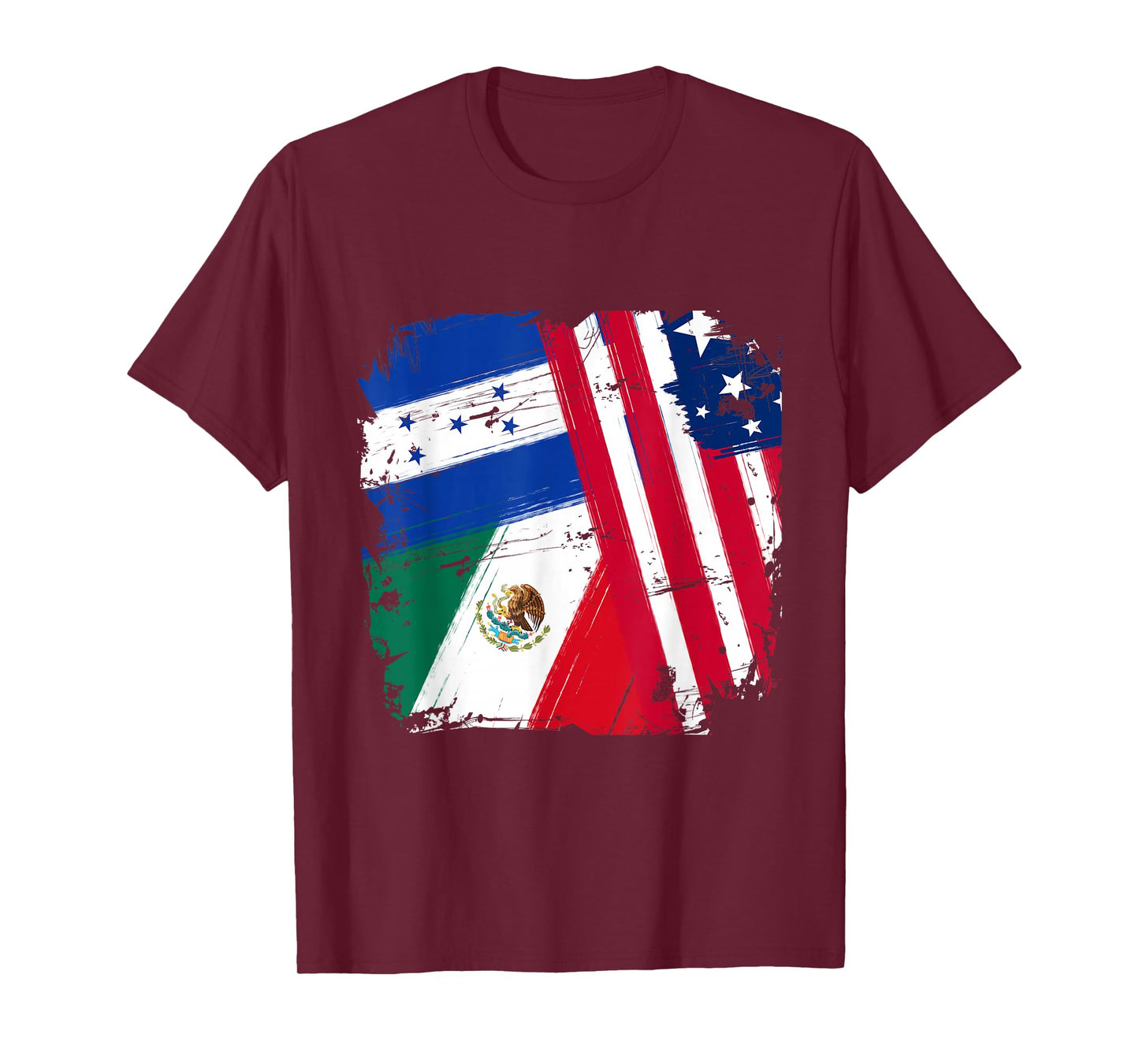 USA Mexico Honduras Flags T-Shirt
