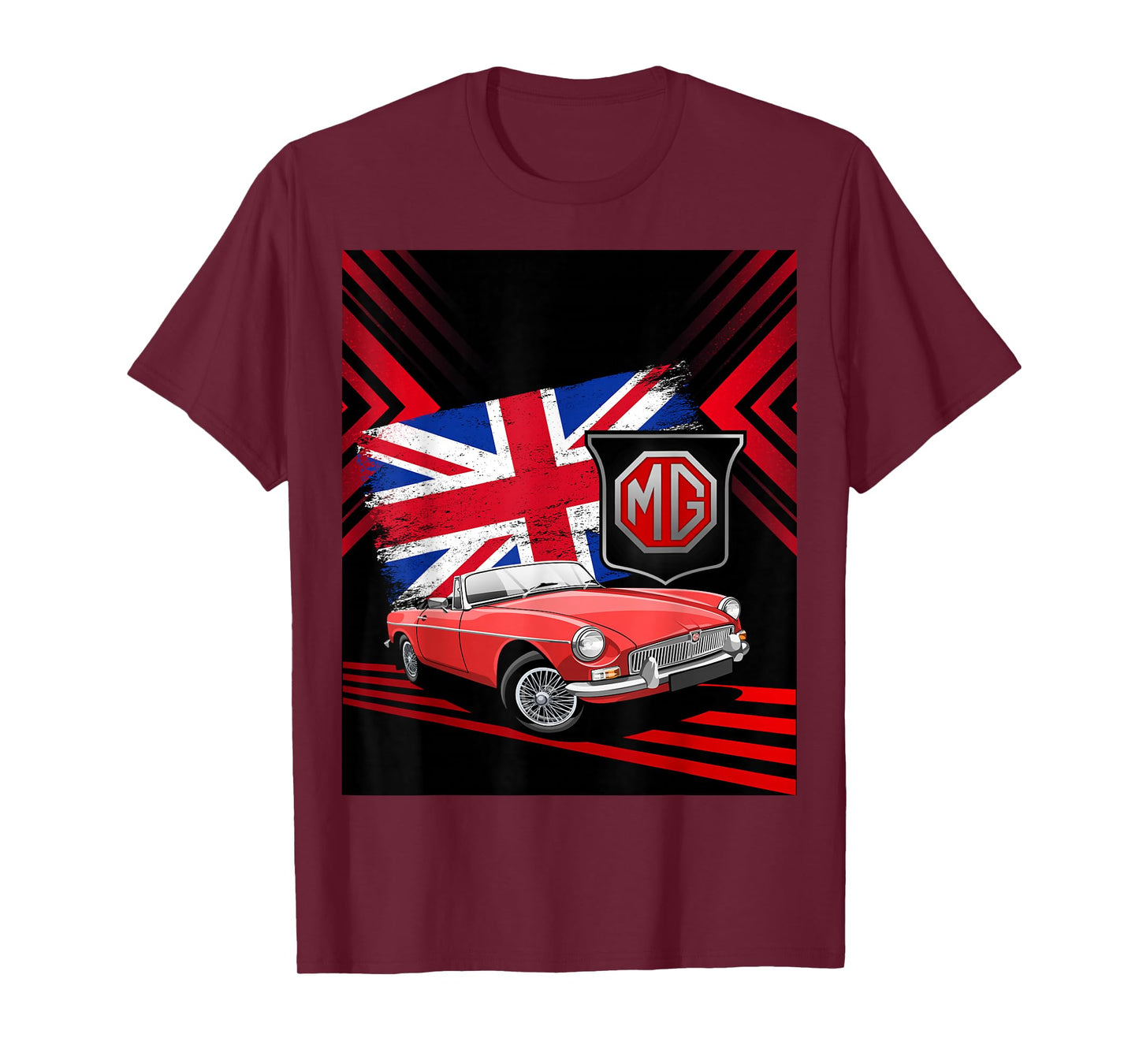British Classic Sports Car - MG MGB Convertible T-Shirt