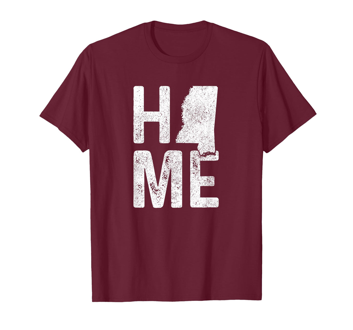 Mississippi Home Vintage State Map Pride Gift T-Shirt