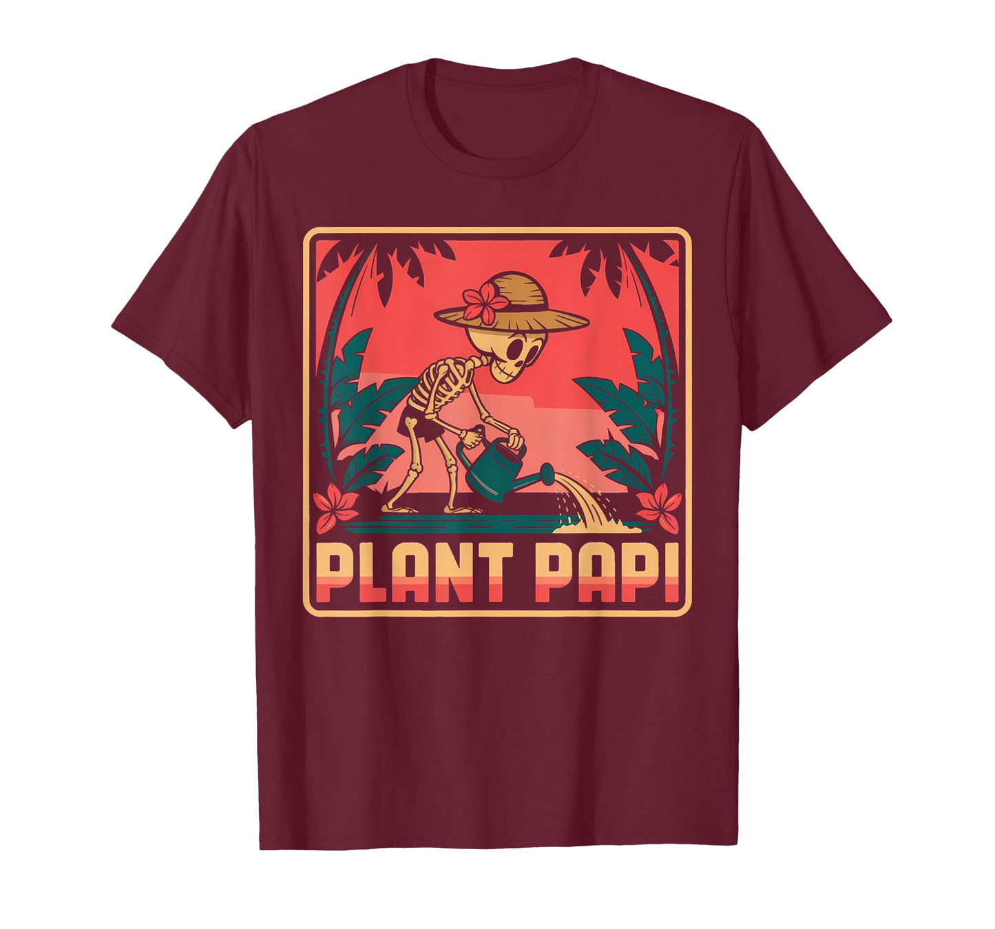 Halloween Plant Papi Daddy Gardener Vintage Men Women T-Shirt