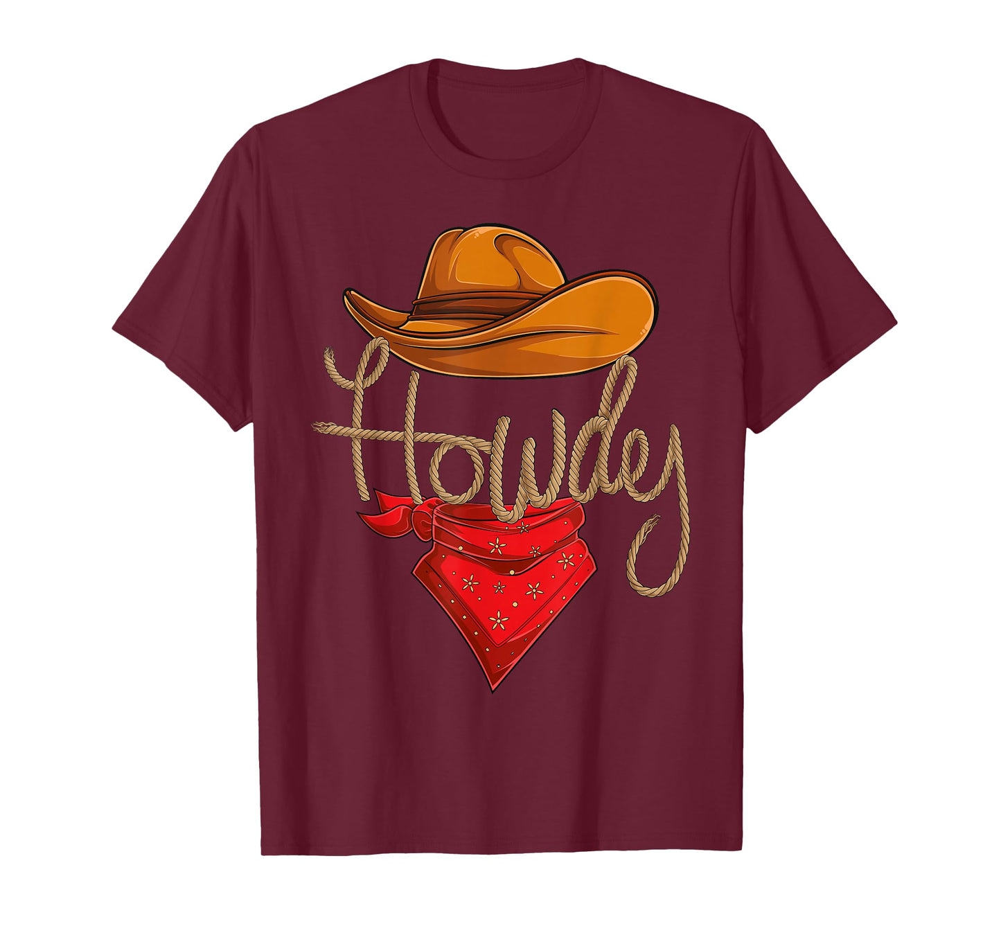 Howdy Cowboy Cowgirl Western Country Rodeo Howdy Men Boys T-Shirt
