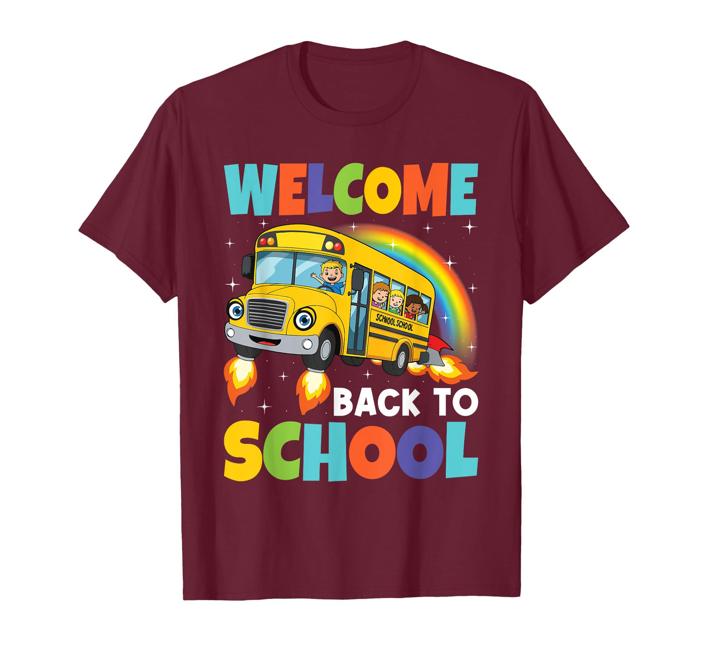 Welcome Back To School Shirt School Bus Driver Mens Boys T-Shirt