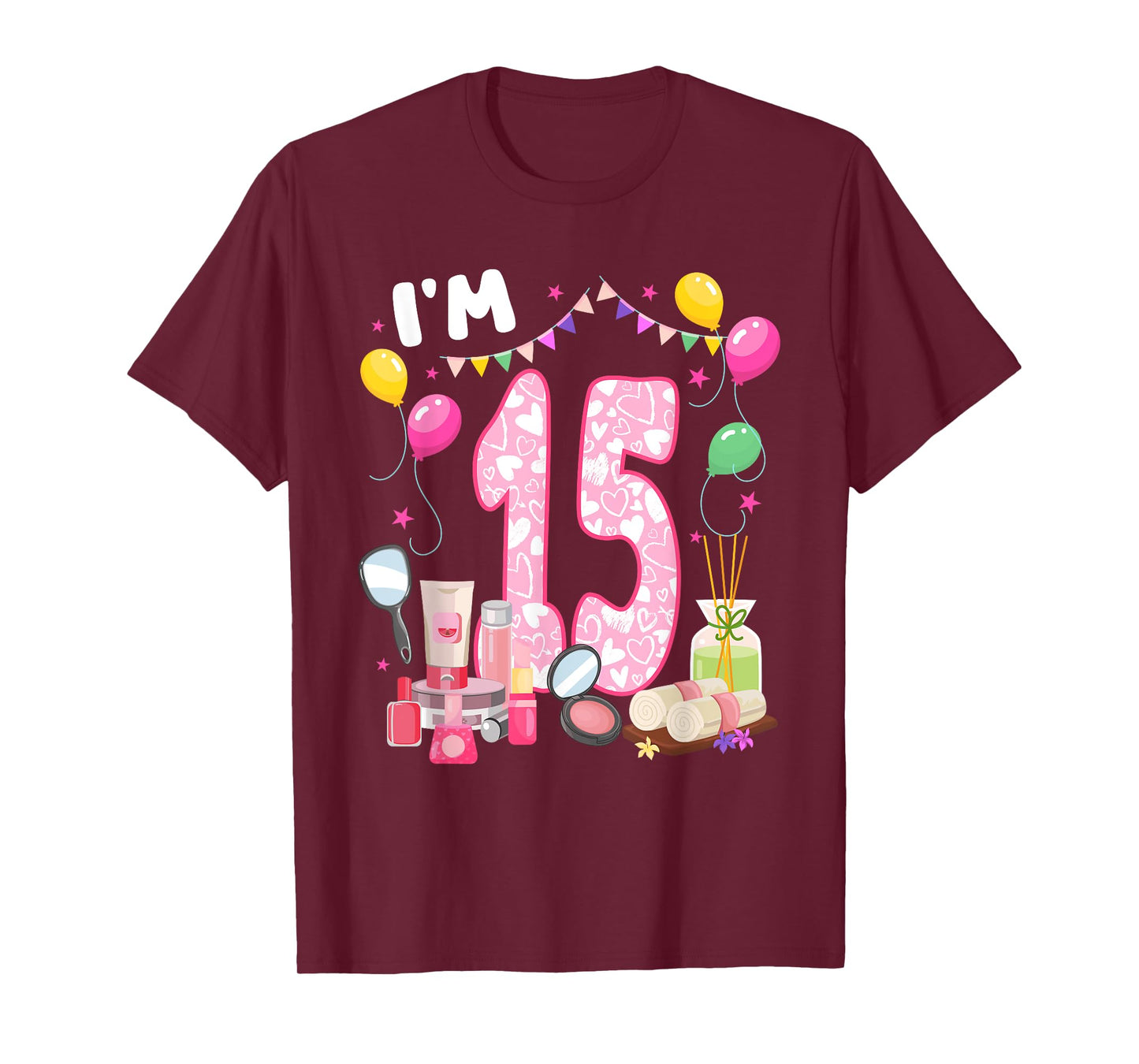15 Year Old Birthday Spa Lover 15th Spa Themed Party T-Shirt