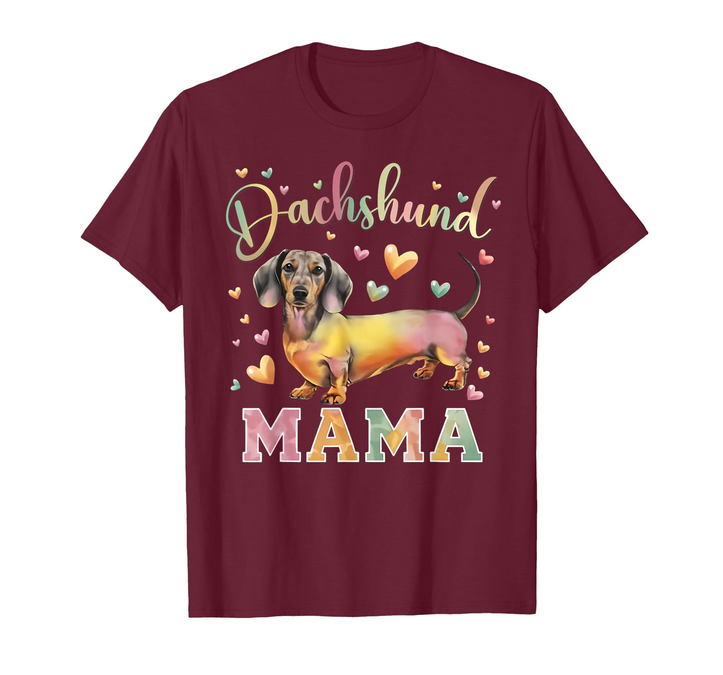 Dachshund Mom Weiner Dog Lover Doxie Mama Christmas Xmas Pet T-Shirt