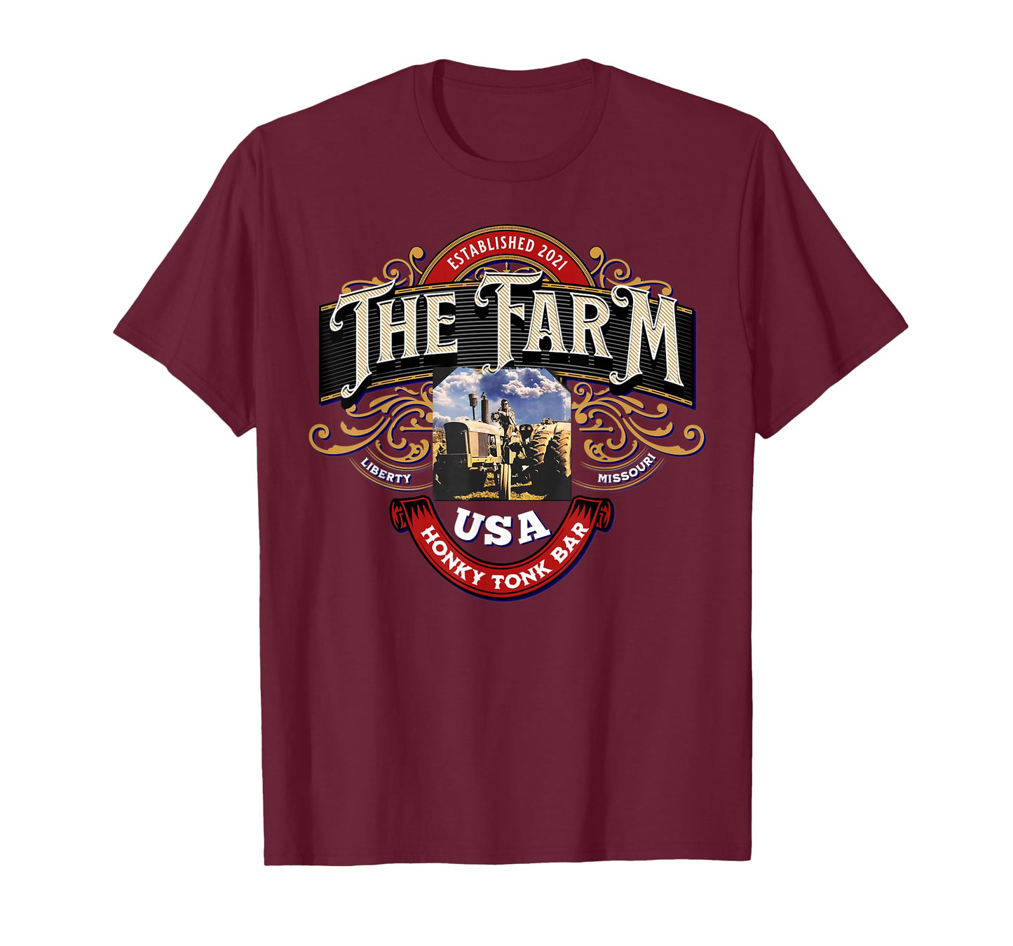 The Farm Liberty Missouri USA Live Music Bar Honky-tonk T-Shirt