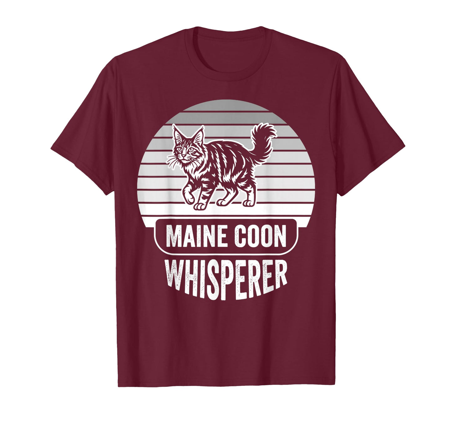 Maine Coon Whisperer Cat Lover Design T-Shirt