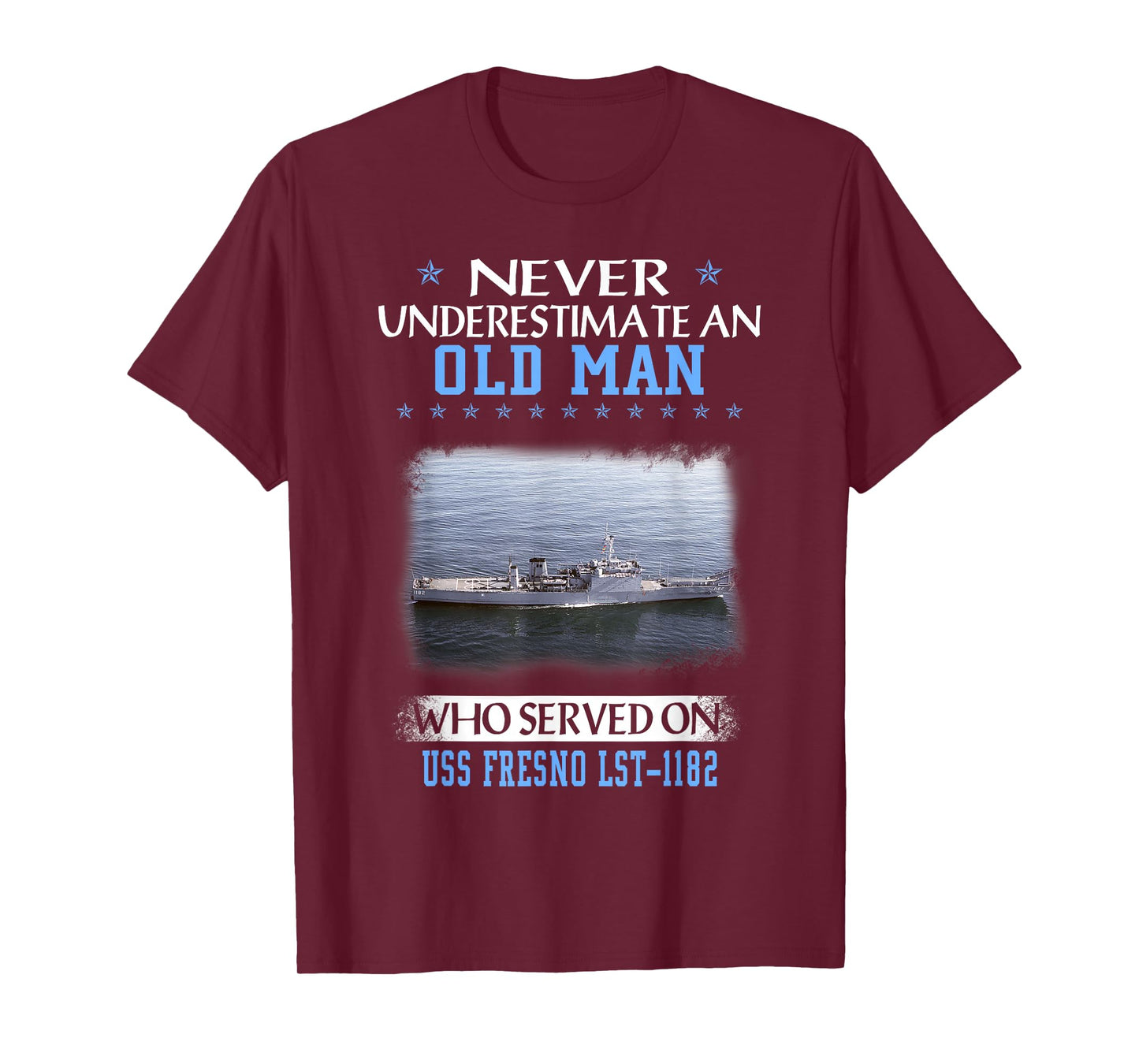 USS Fresno LST-1182 Veterans Day Father Day T-Shirt