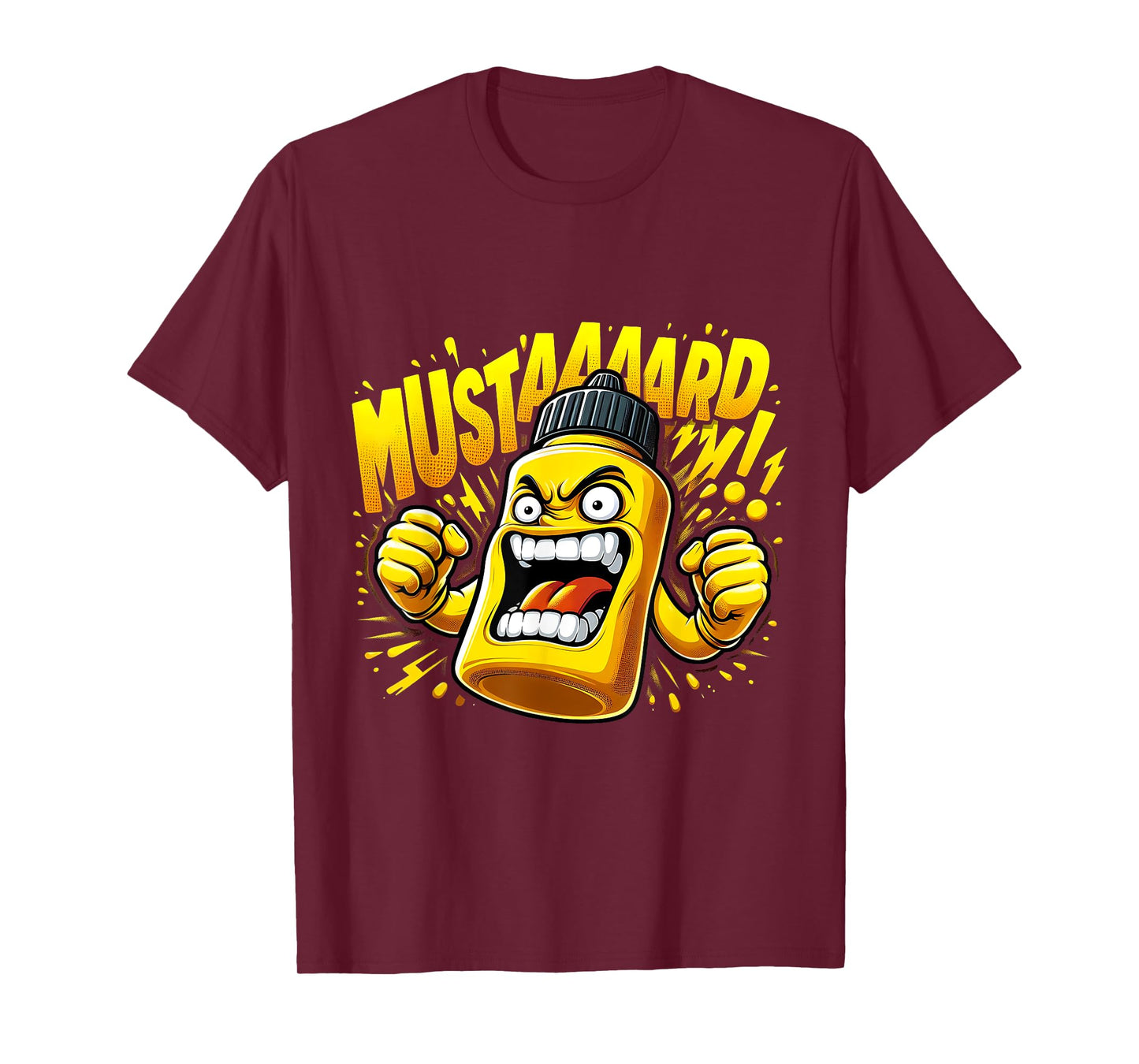 Funny Meme Mustard Bottle Scream Condiment Rap T-Shirt