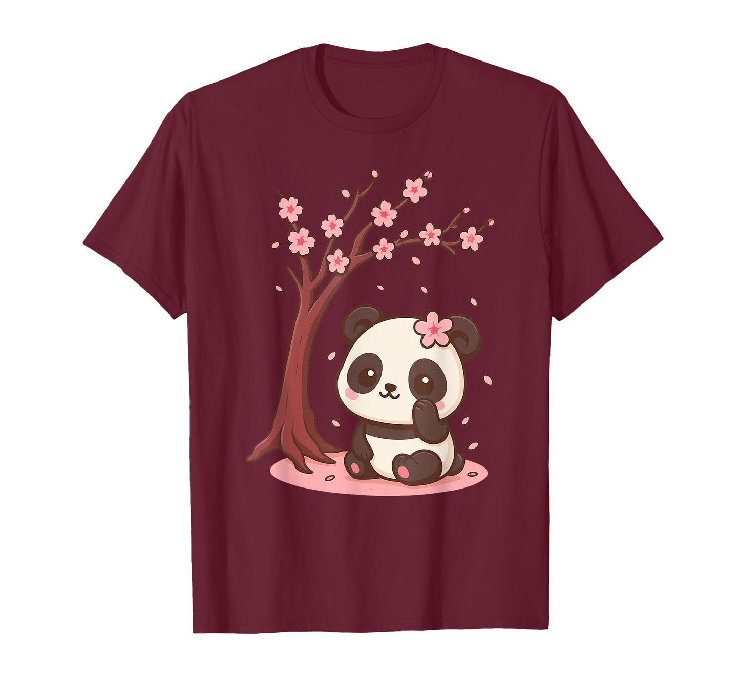 Japanese Panda Kawaii Cherry Blossom Sakura Anime T-Shirt