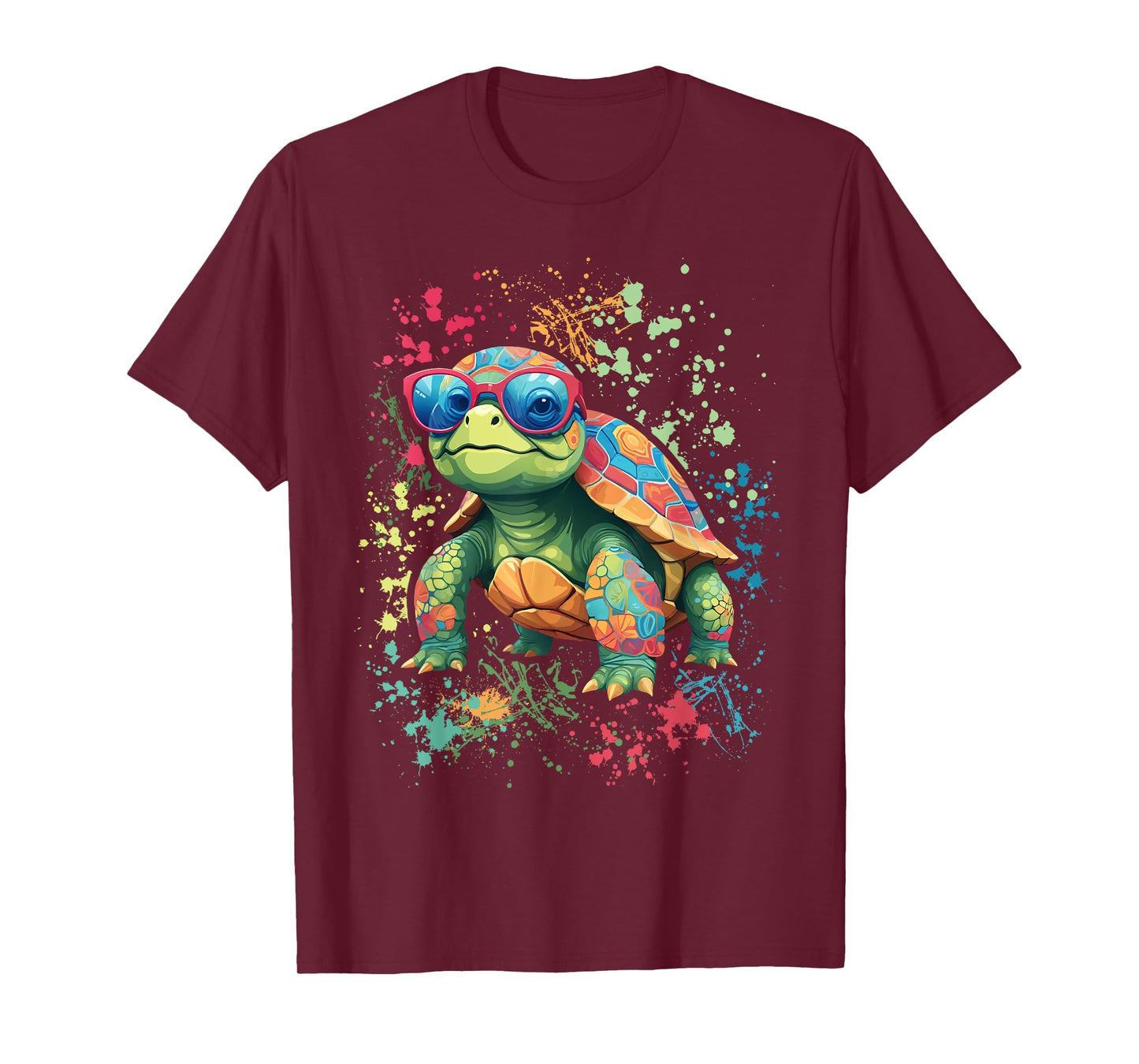 Turtle Colorful Turtle Outfit Mens Turtle Lover Turtle T-Shirt