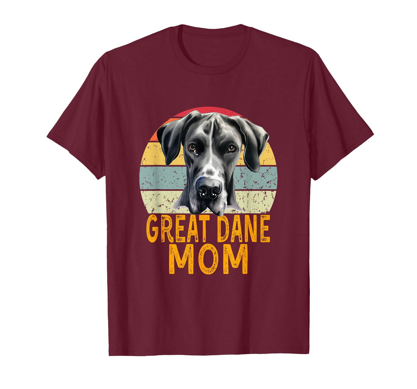 Great Dane Dog Mom Retro Vintage My Dogs are My Cardio T-Shirt