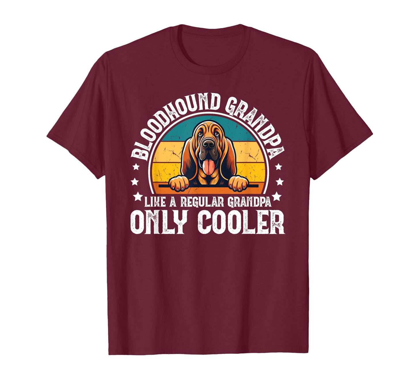 Cool Bloodhound Grandpa Of A Bloodhound Grandfather T-Shirt