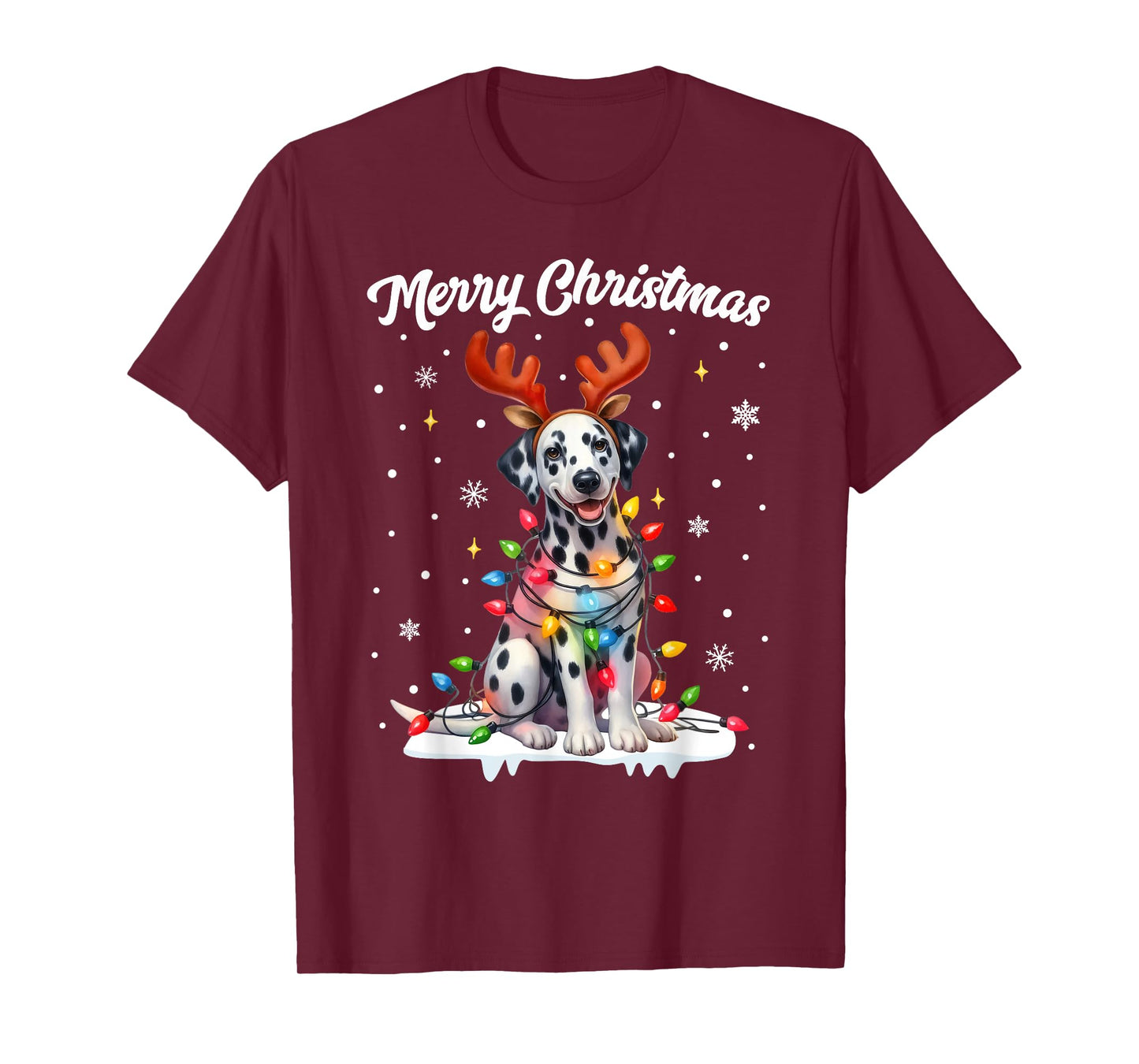 Christmas Pajamas Men Women Kids Christmas Outfit Dalmatian T-Shirt