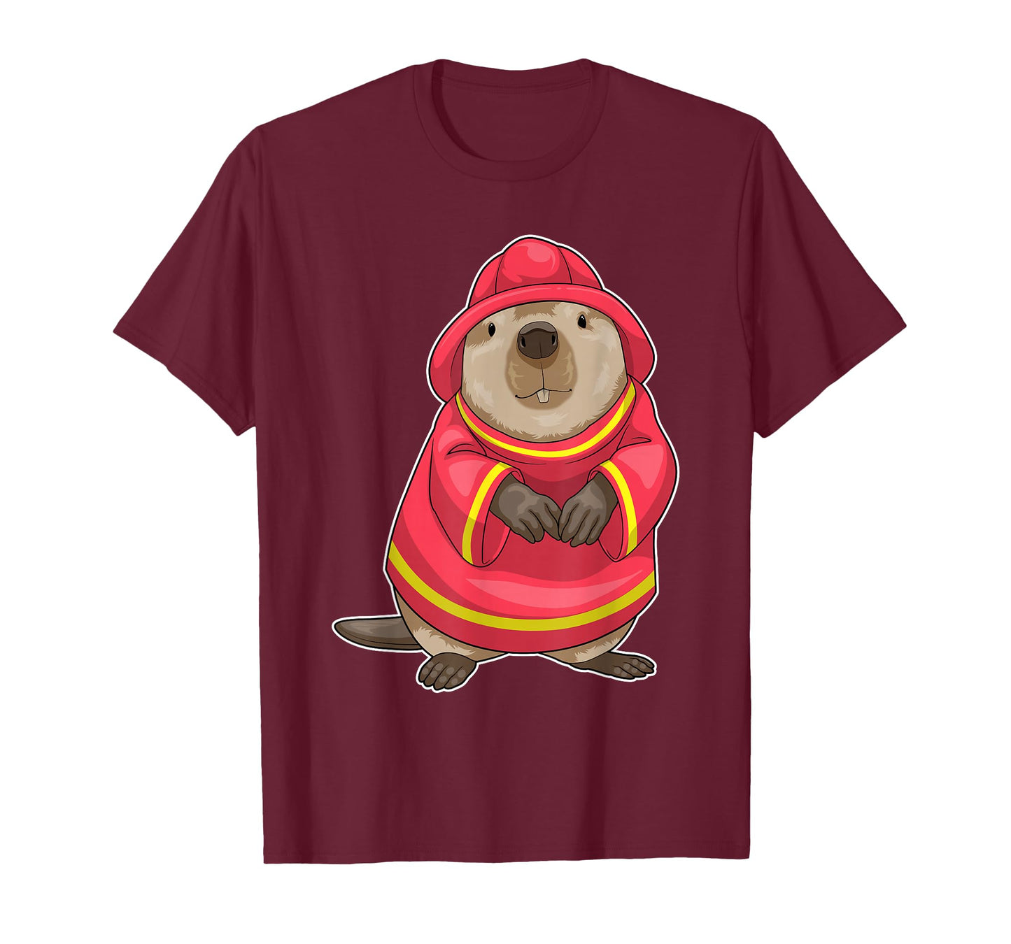 Beaver Firefighter Fire helmet Fire department T-Shirt