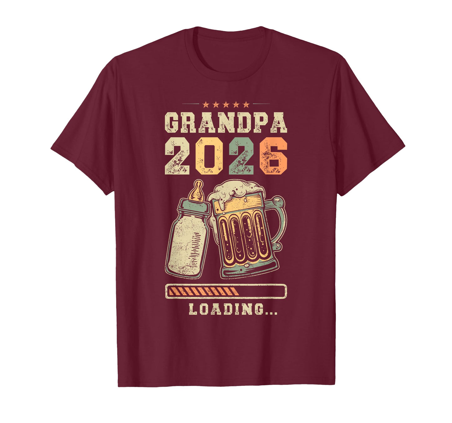 Grandpa 2026 Loading, Pregnancy Announcement, Grandfather T-Shirt