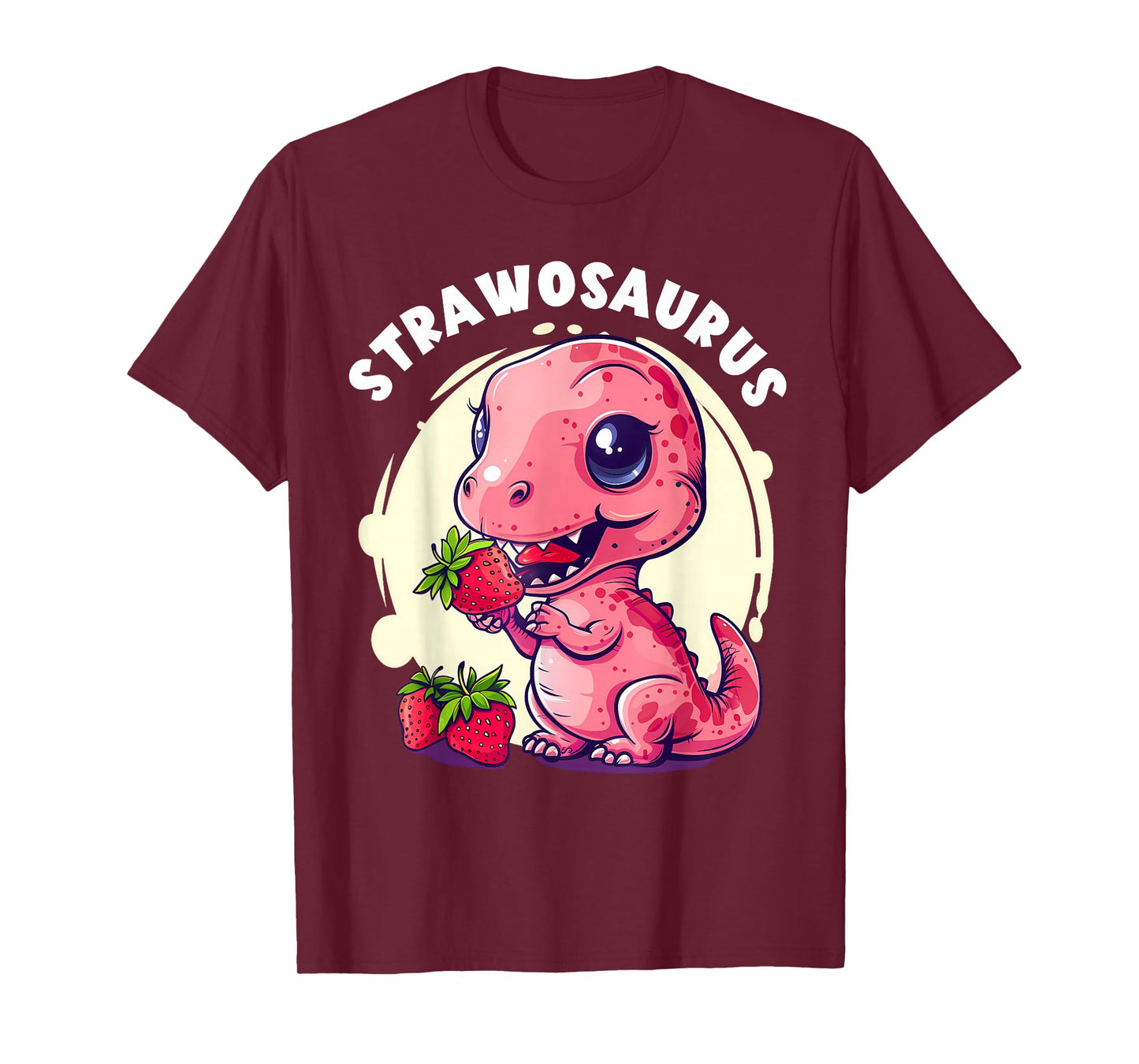 Strawberry Dinosaur Cute Dinosaur Strawberry Fruit T-Rex T-Shirt