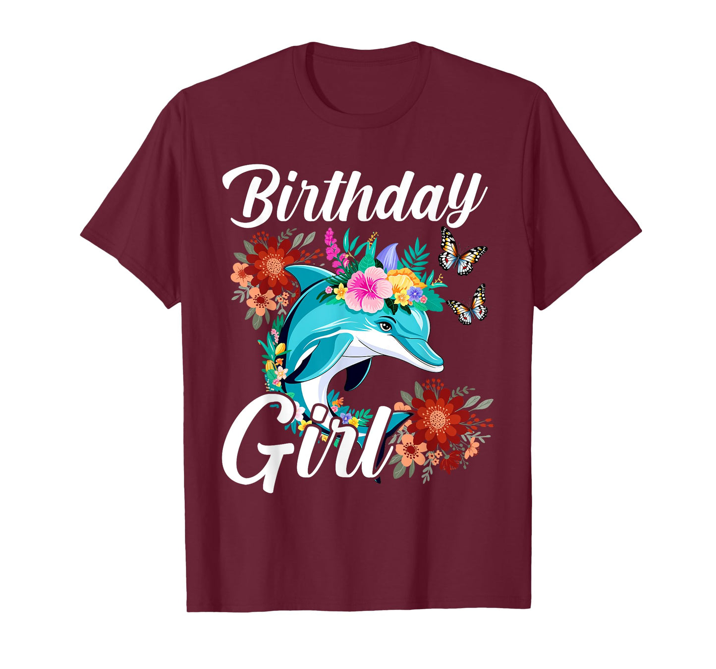 Dolphin Birthday Party Team Birthday Girl Love Sea & Beach T-Shirt