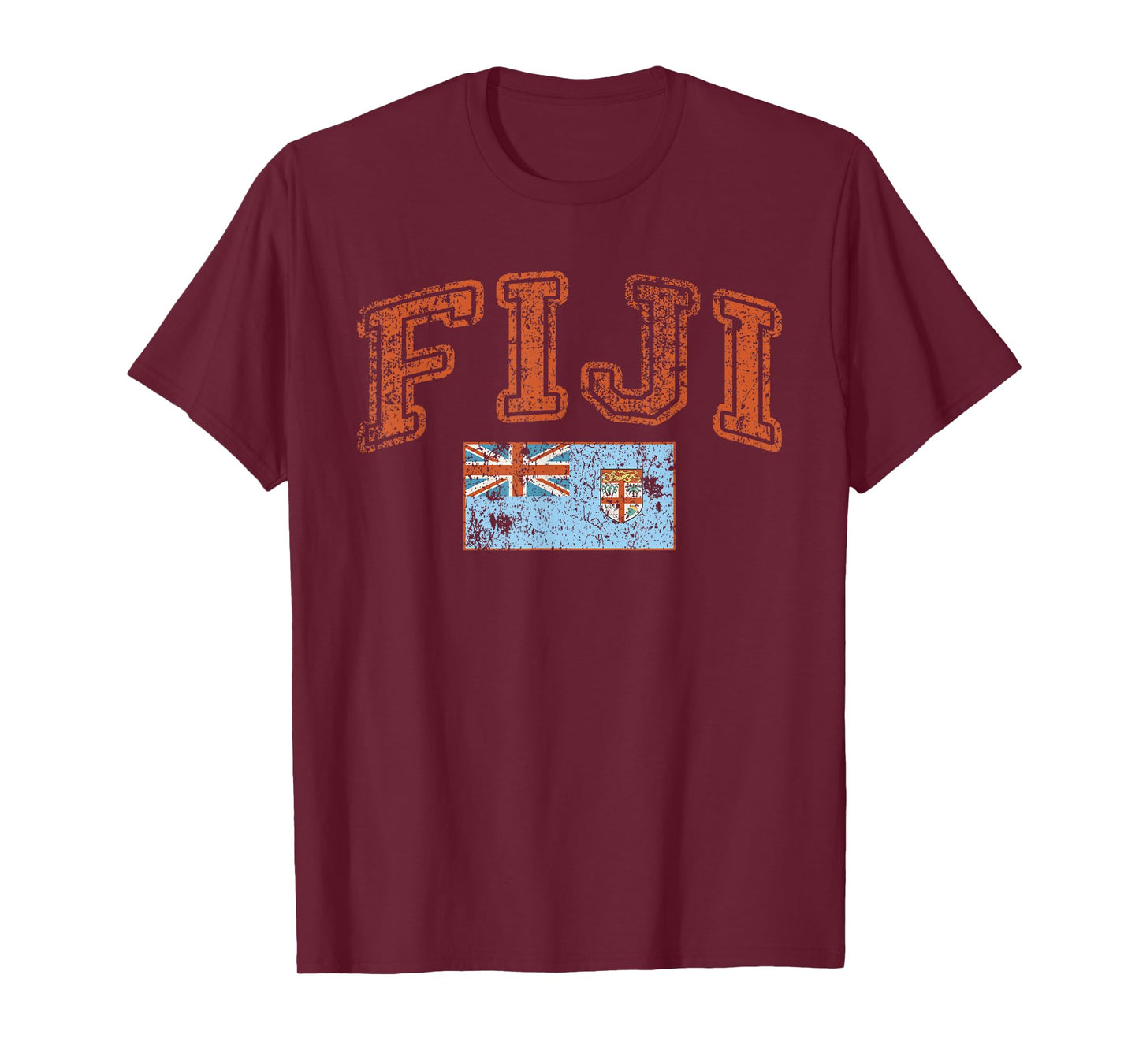 Vintage Retro Faded Fiji Flag T-Shirt