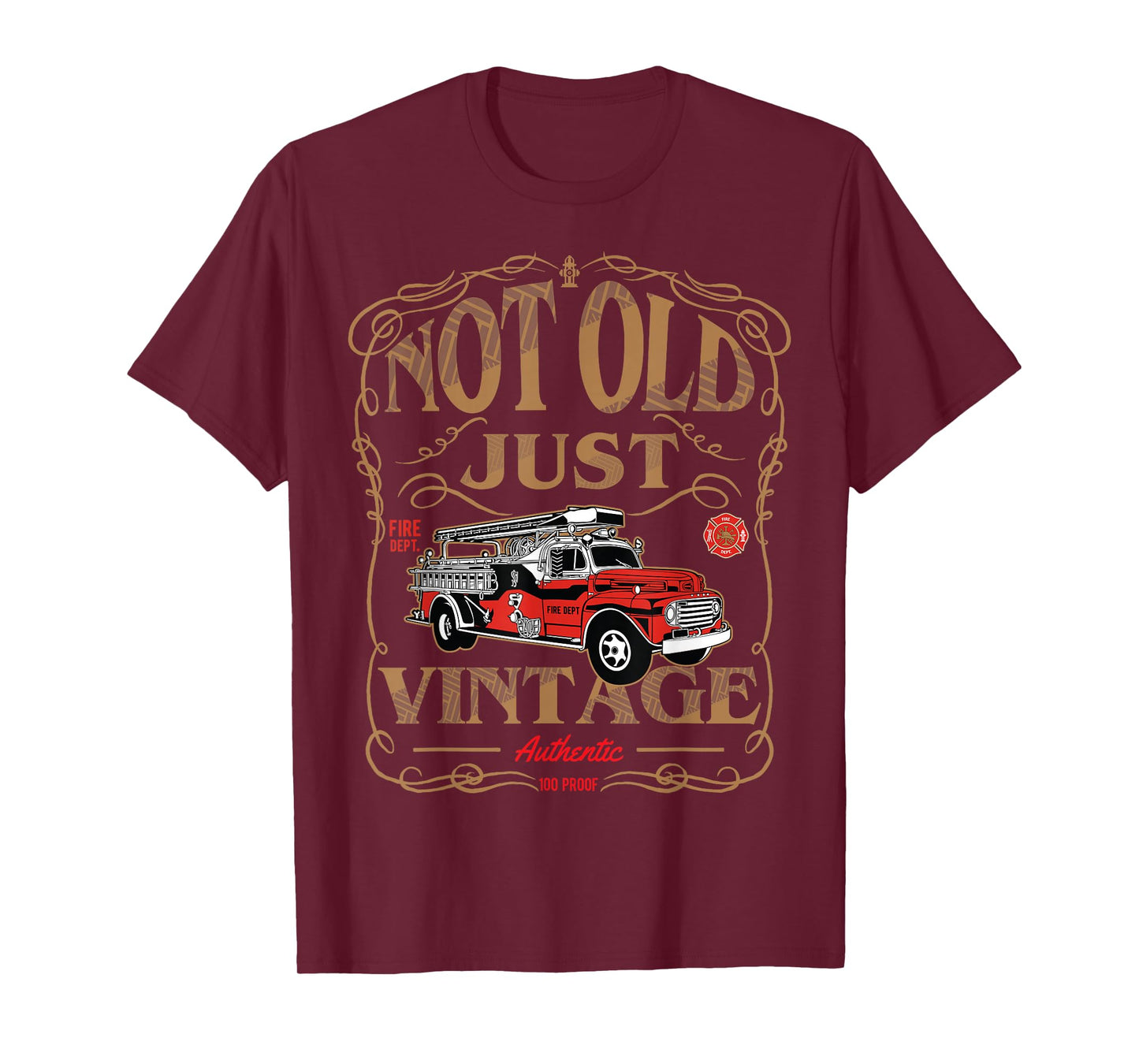 Retired Firefighter Shirt, Gift for Old Fireman Fire Fighter T-Shirt