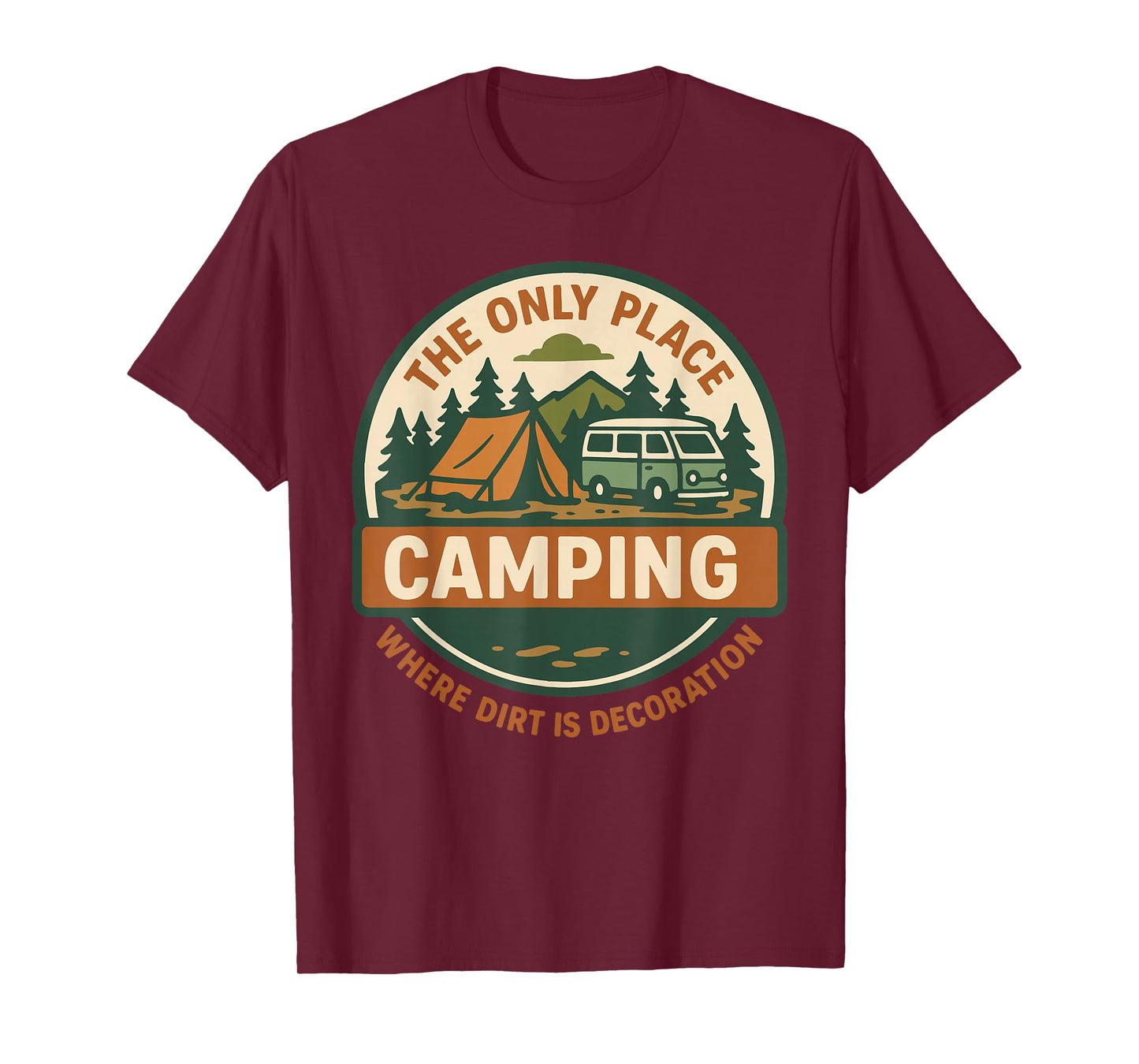 Funny Camping Camper Van Adventure Design T-Shirt