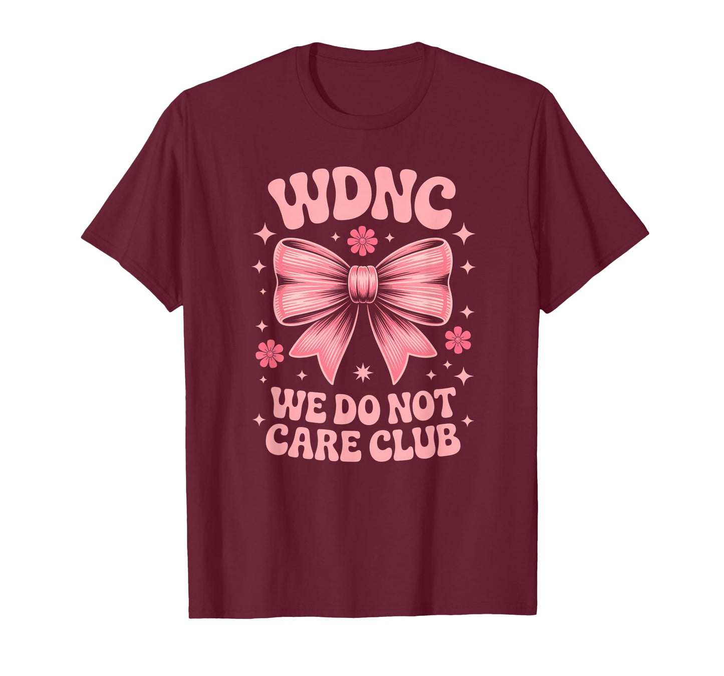 WDNC We Do Not Care Club Coquette Bow T-Shirt