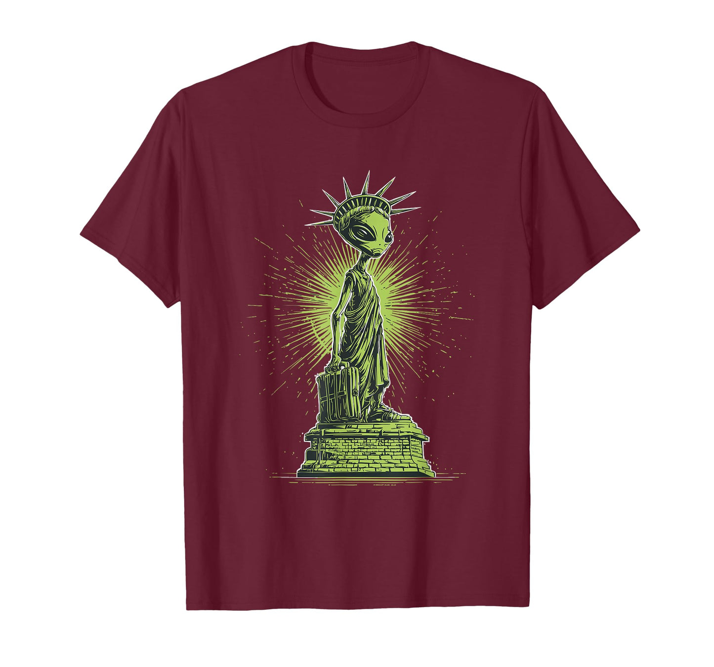 Cool Statue of Liberty Costume in Alien Look T-Shirt