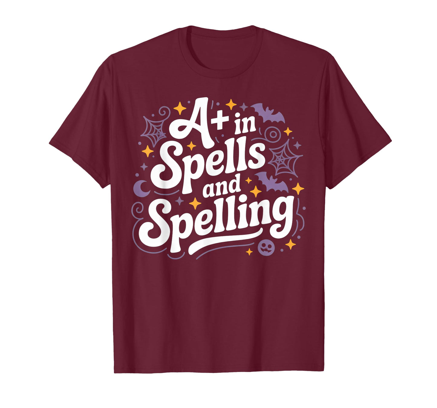 Cute Halloween Teacher A+ in Spells and Spelling T-Shirt