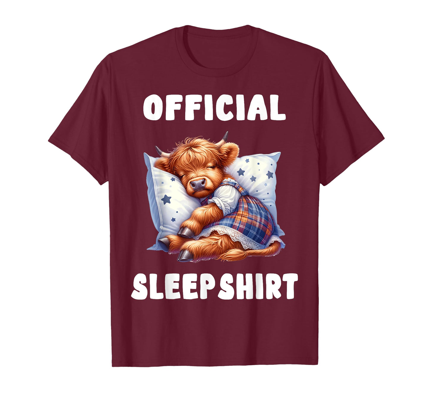 Highland_cow - Official Sleepshirt Pajamas Nightgown T-Shirt