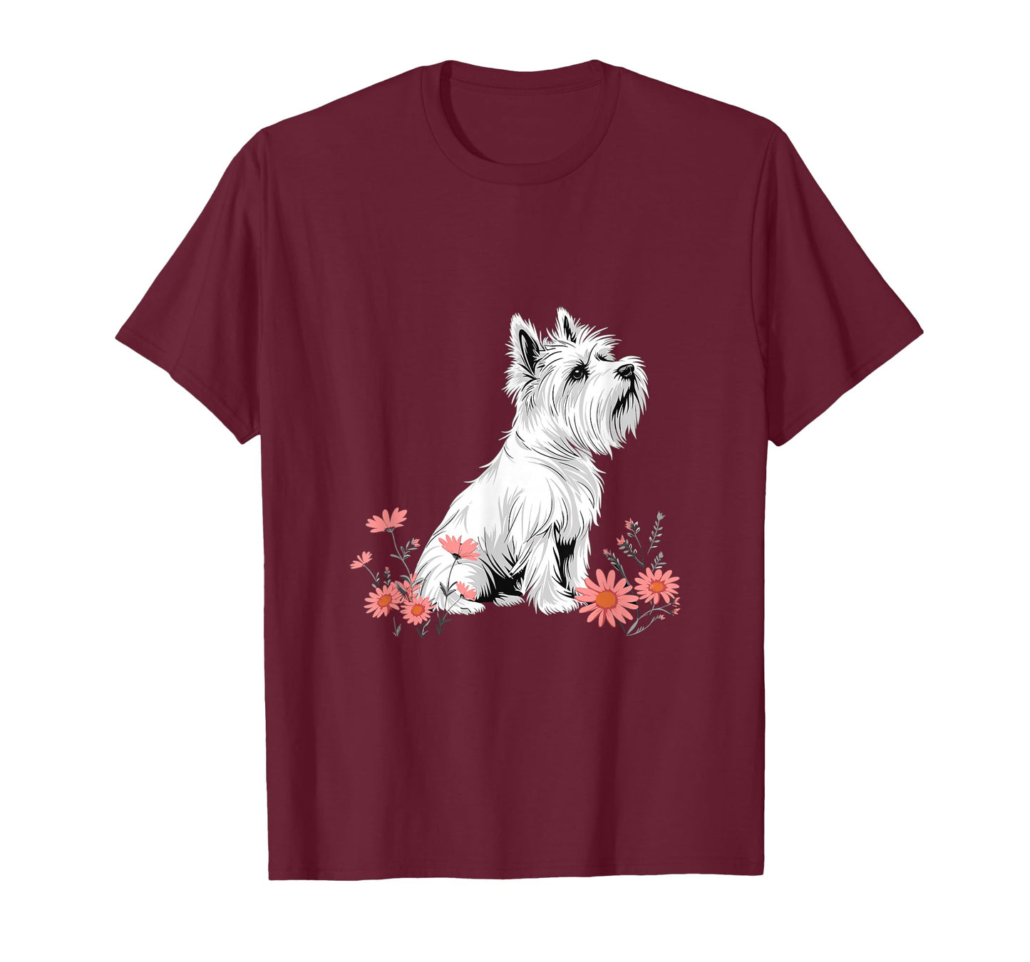 Westie West Highland White Terrier Dog Breed Graphic T-Shirt