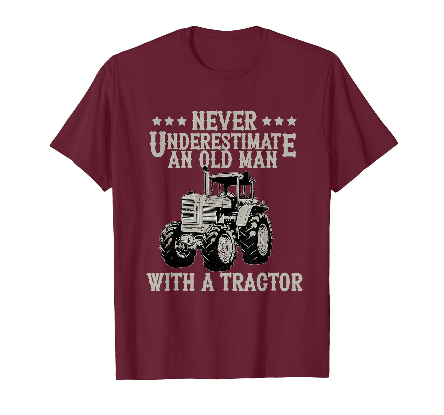 Farmer never underestimate an old man with a tractor T-Shirt