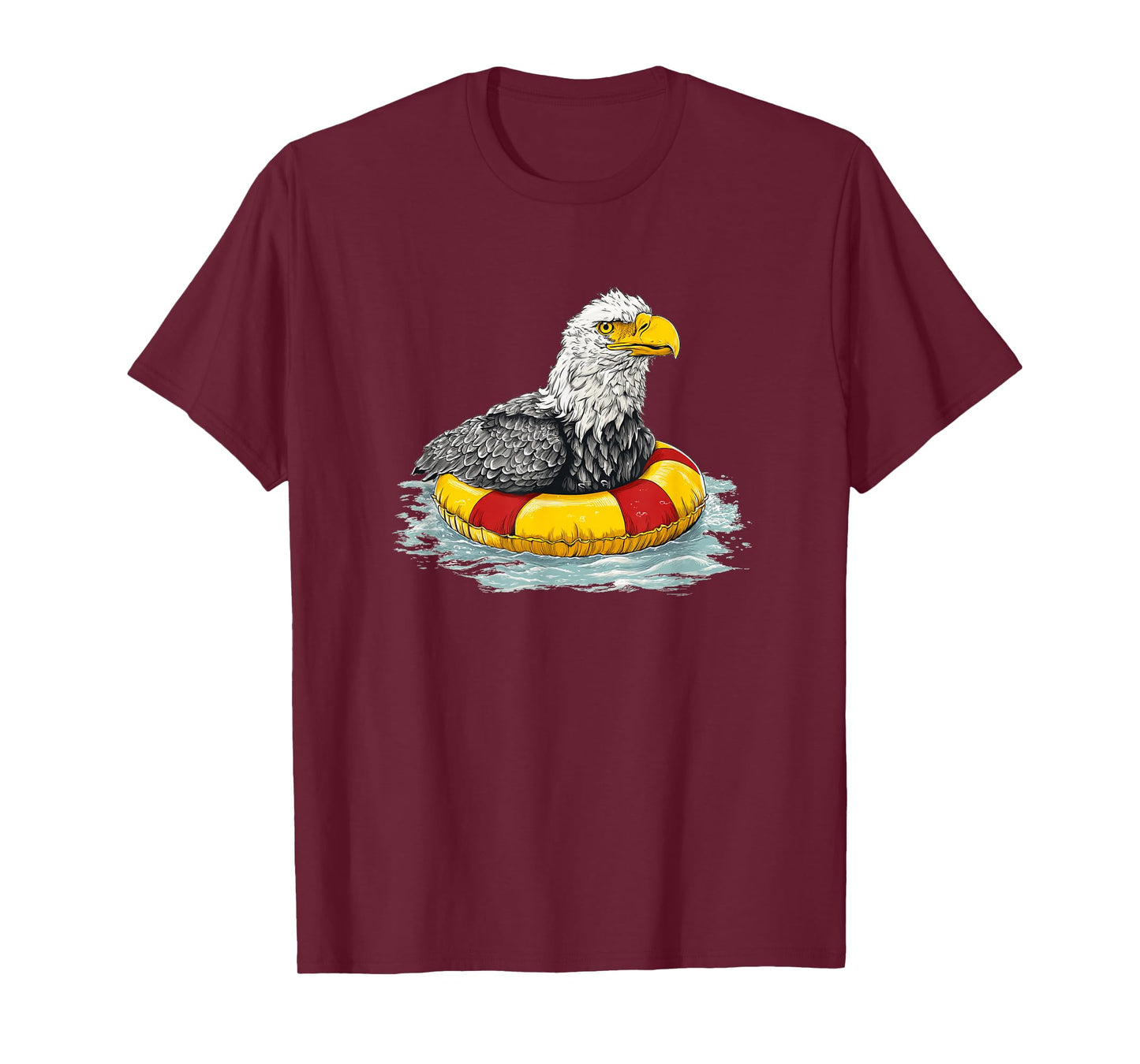 Nice Eagle Pool Party with Ring for Boys and Girls T-Shirt