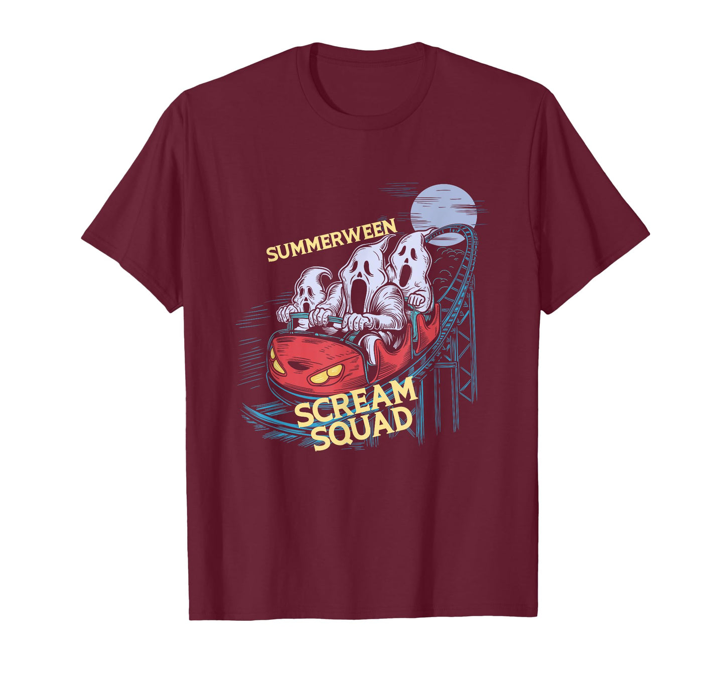 Summerween Scream Squad Rollercoaster Halloween T-Shirt