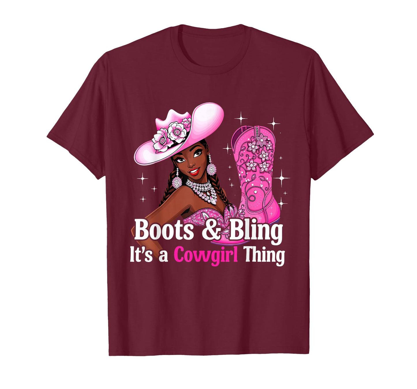 Boots and Bling it's Cowgirl Thing,Black History Month Pride T-Shirt