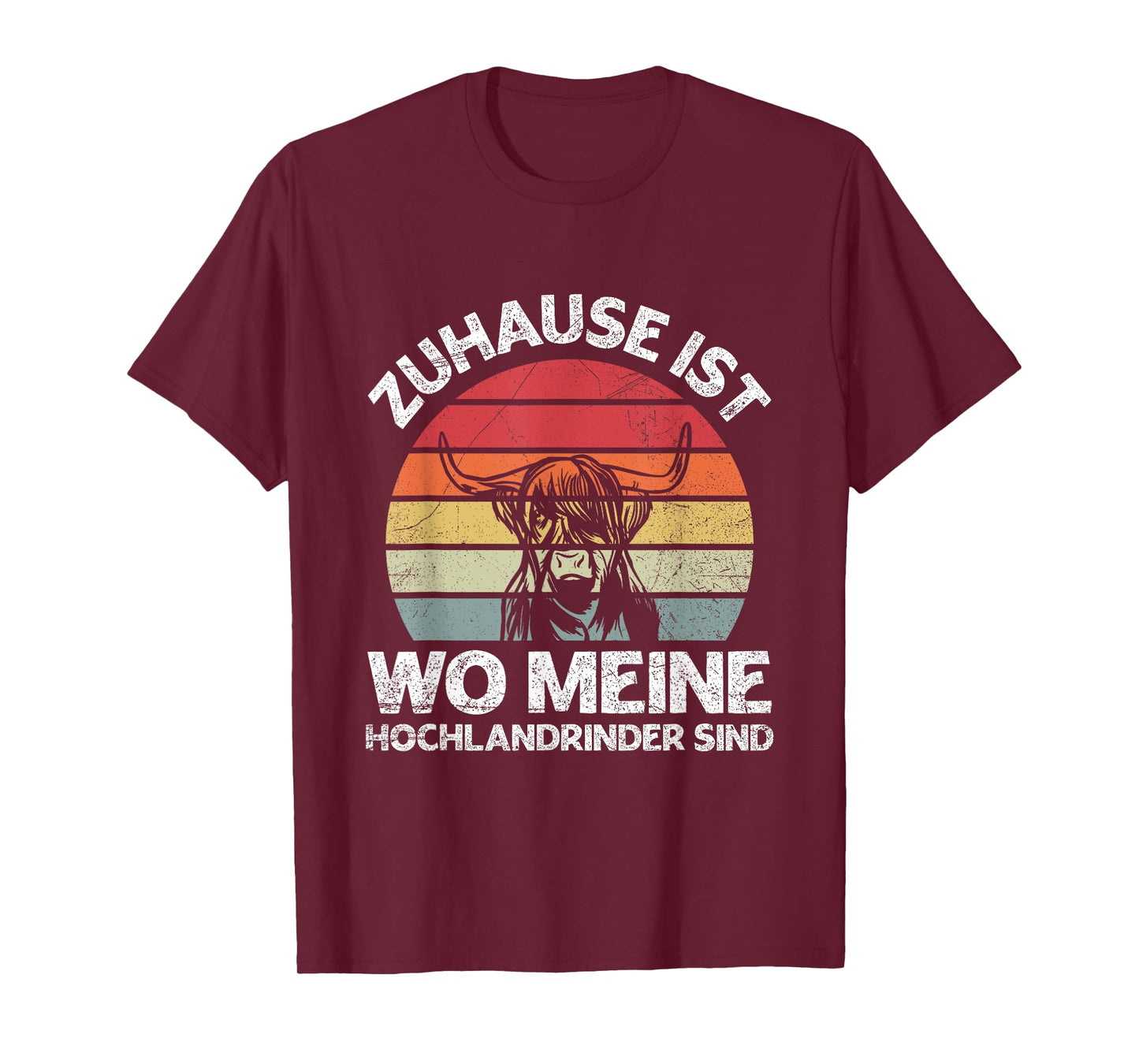 Home is Where My Highland Cattle are Farmer Cow T-Shirt