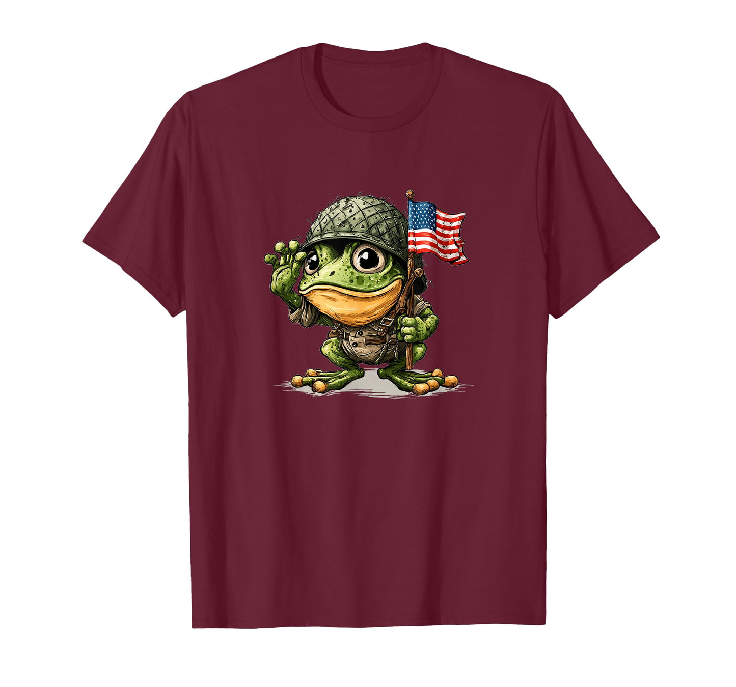 Awesome Military Frog Costume for Saluting Lovers T-Shirt