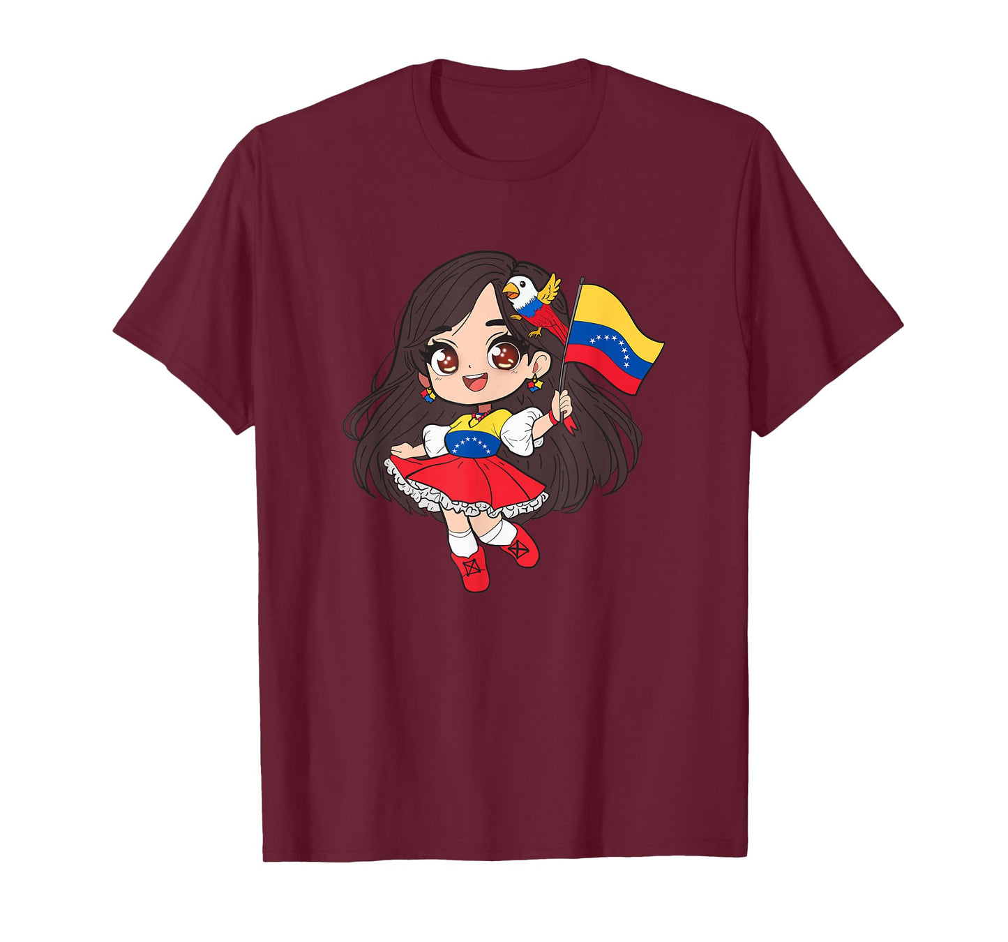 Venezuela Woman Venezuelan Flag Day Hispanic Girl T-Shirt