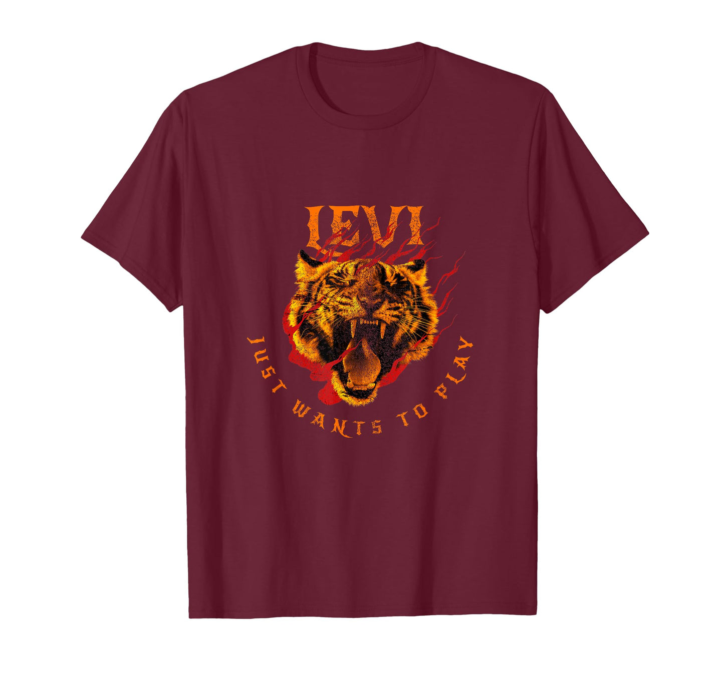 LEVI - Cute Boy Name with cool Tiger: Just wants to play T-Shirt